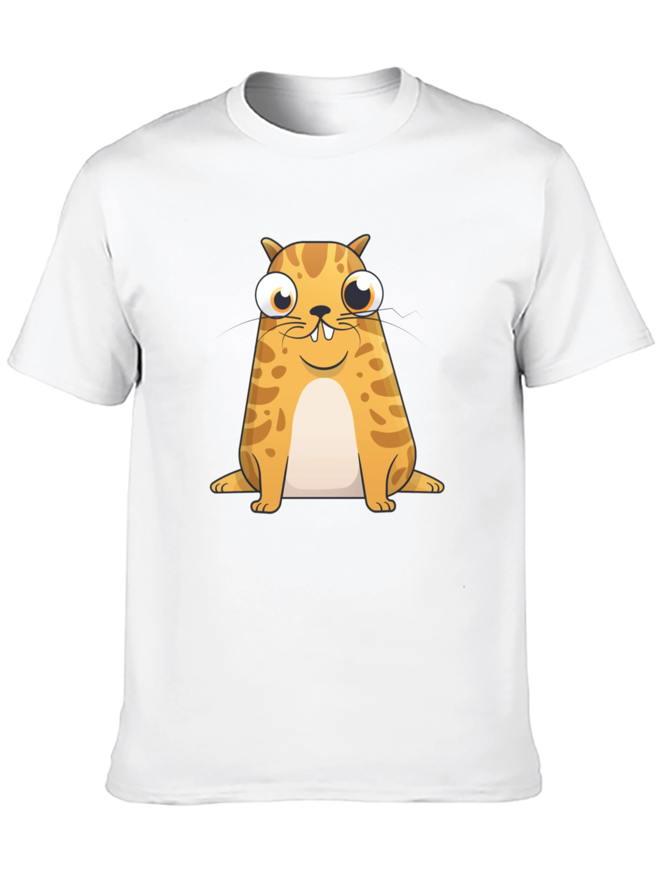 Funny Cat Graphic T-Shirt - Black Cotton Blend Tee