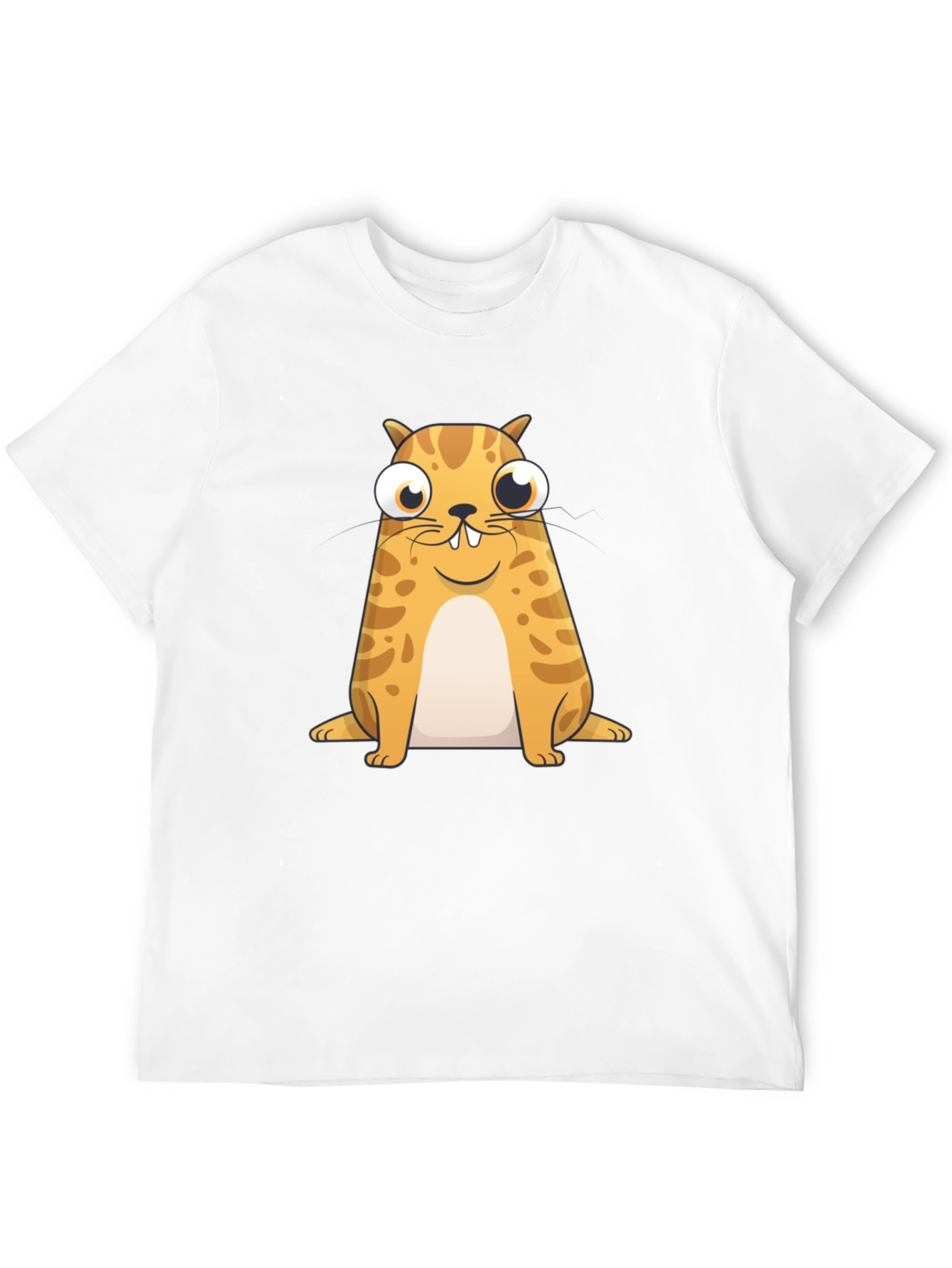 Funny Cat Graphic T-Shirt - Black Cotton Blend Tee