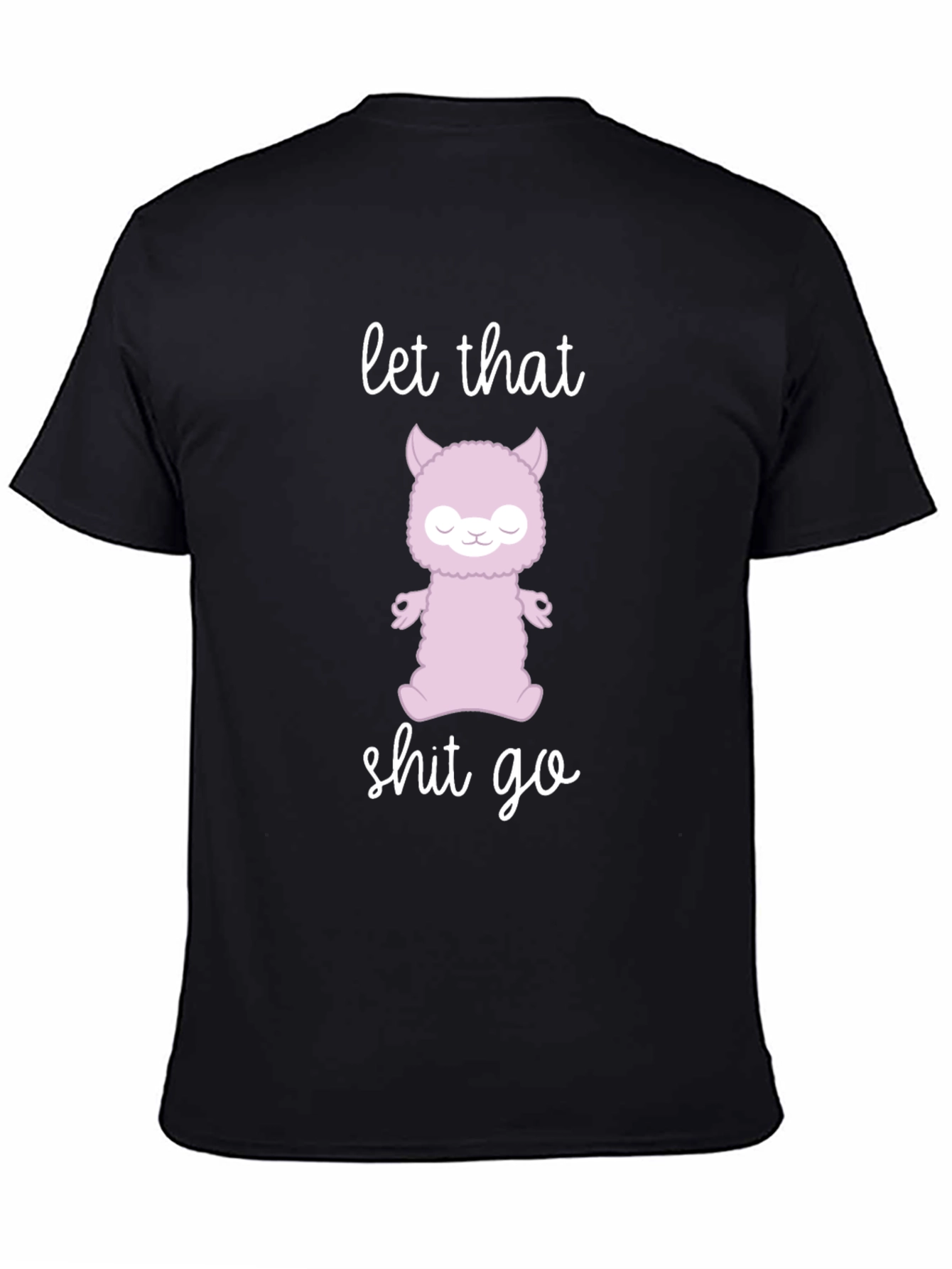 Zen Alpaca Meditation T-Shirt - Let That Go