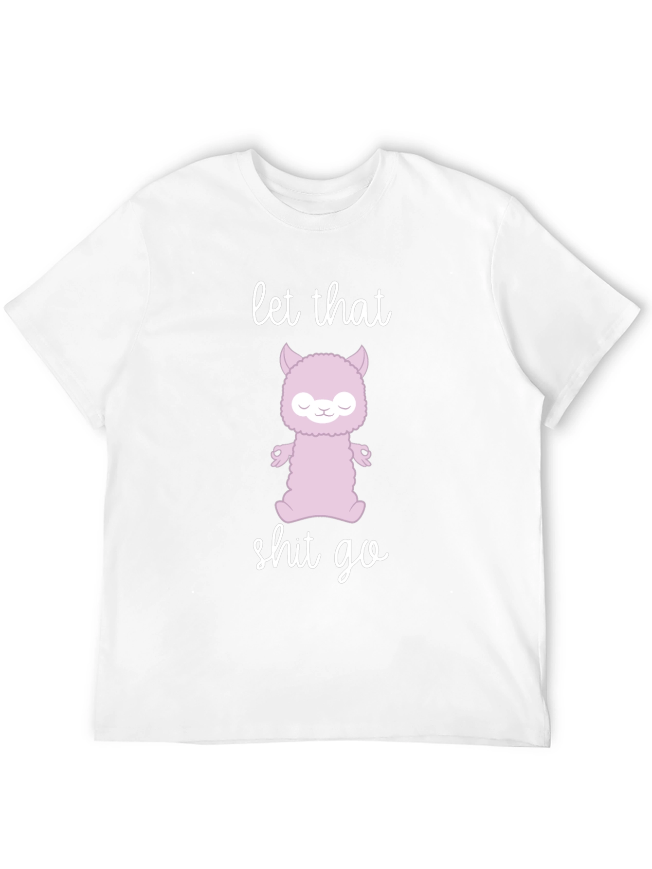 Zen Alpaca Meditation T-Shirt - Let That Go