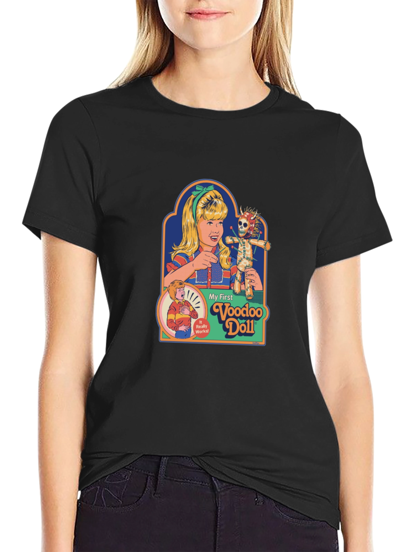 My First Voodoo Doll Graphic Tee - Black