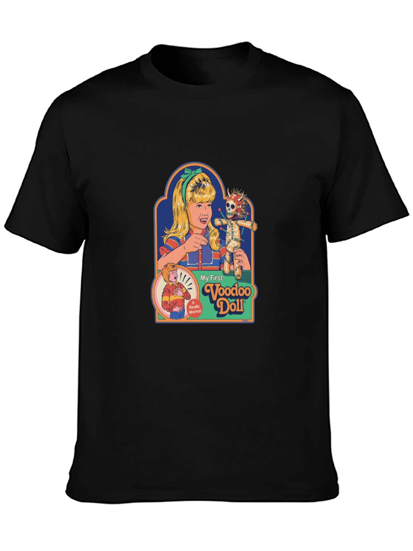 My First Voodoo Doll Graphic Tee - Black