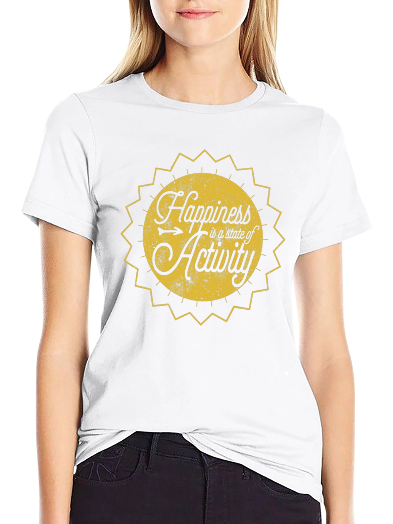 Happiness is Activity T-Shirt - Black