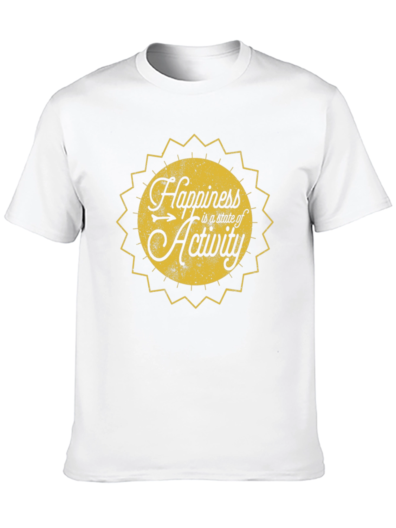 Happiness is Activity T-Shirt - Black