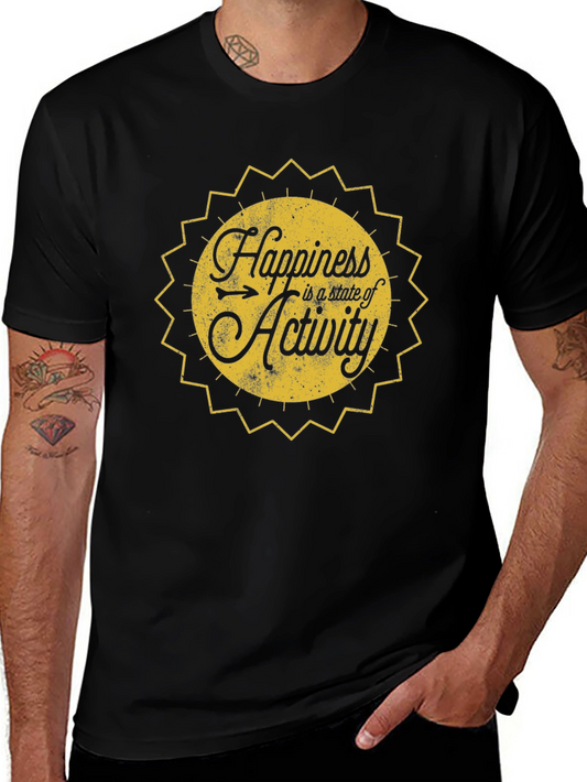 Happiness is Activity T-Shirt - Black