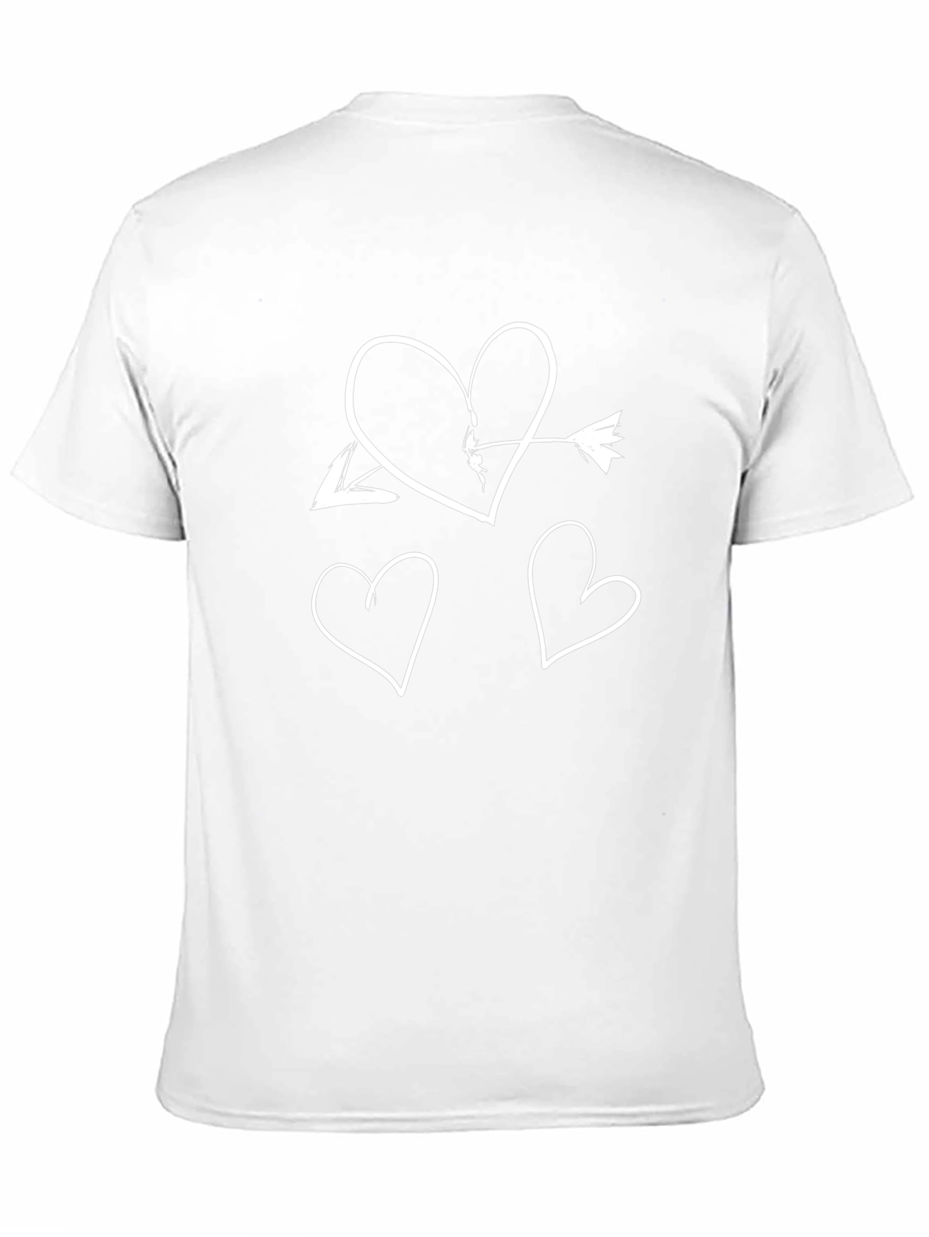 Heart Arrow Graphic Black T-Shirt
