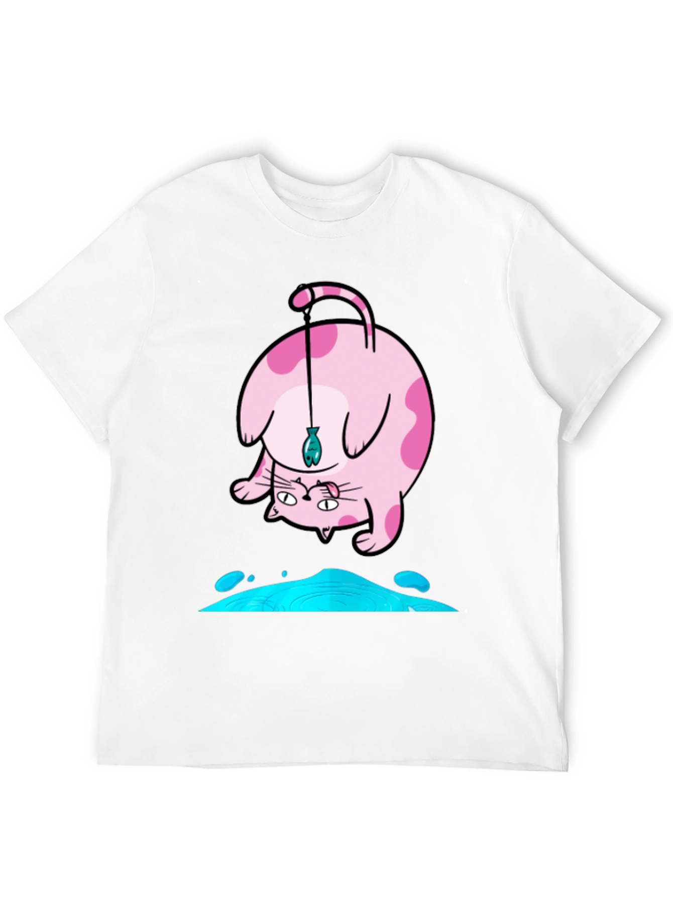 Funky Cat Fishing T-Shirt