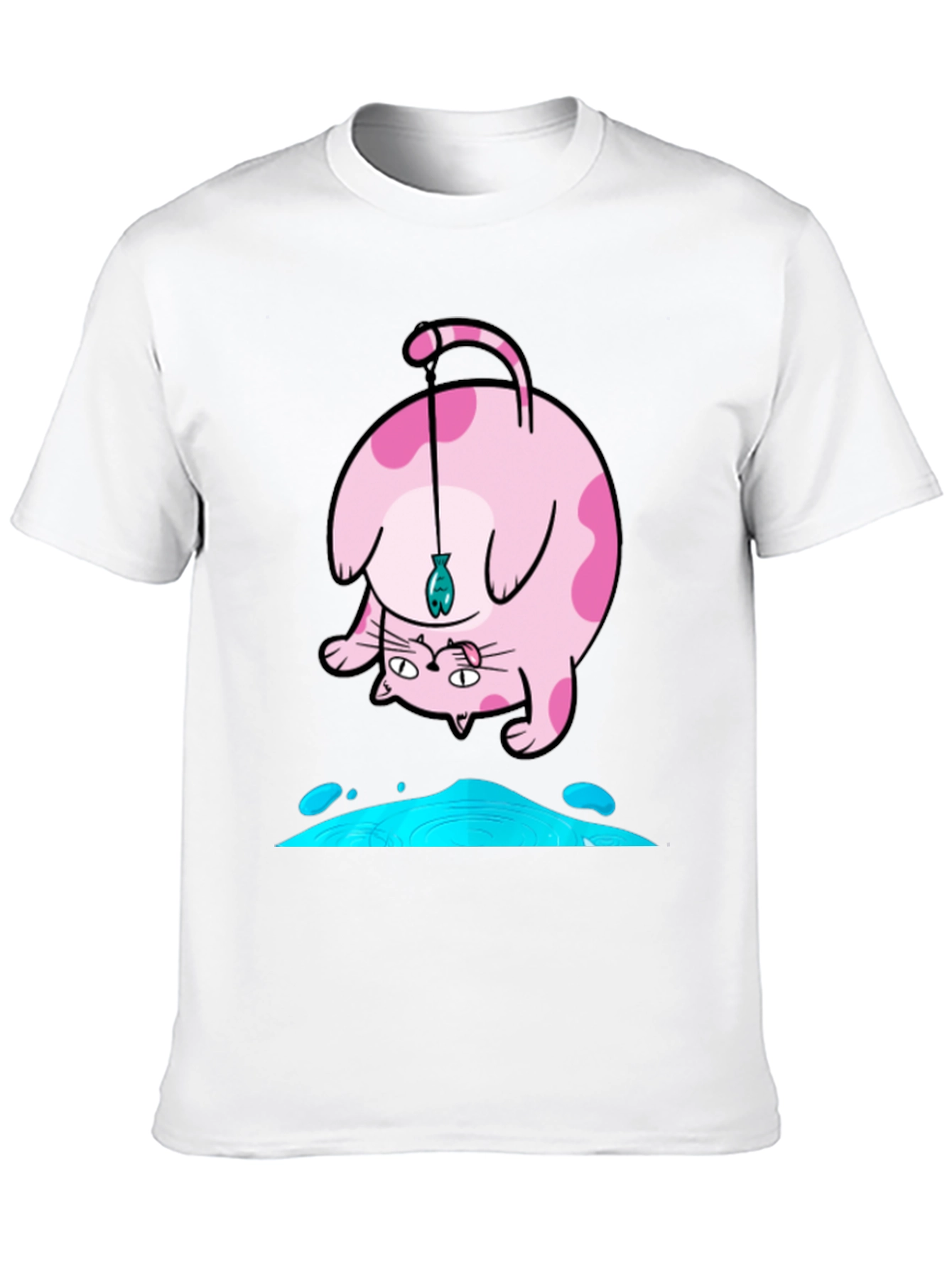 Funky Cat Fishing T-Shirt