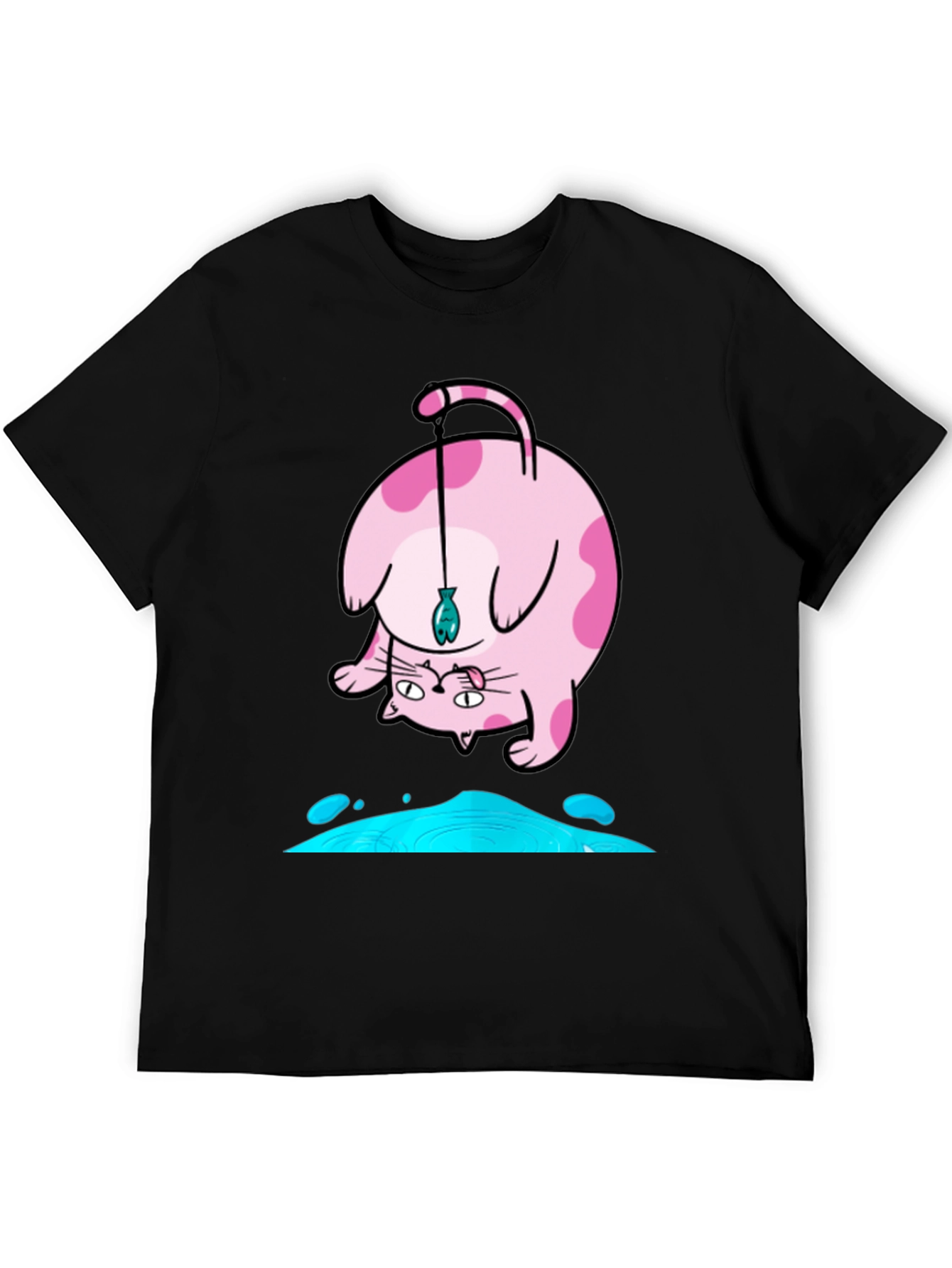 Funky Cat Fishing T-Shirt
