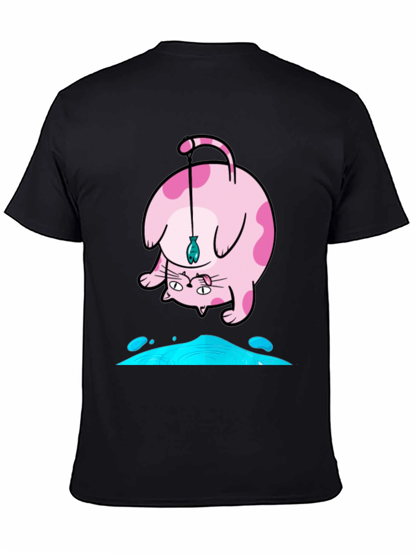Funky Cat Fishing T-Shirt