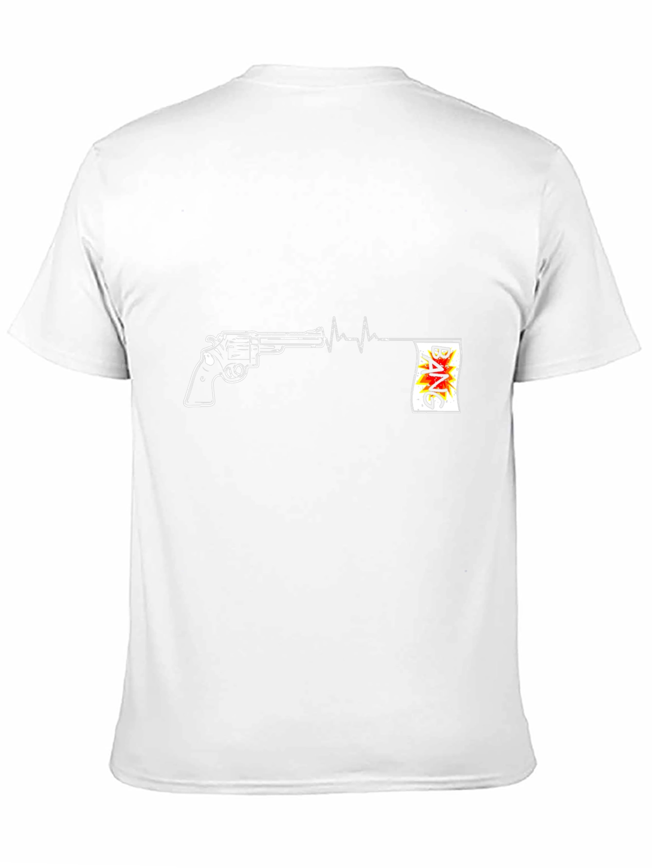 Gun Heartbeat BANG Graphic T-Shirt