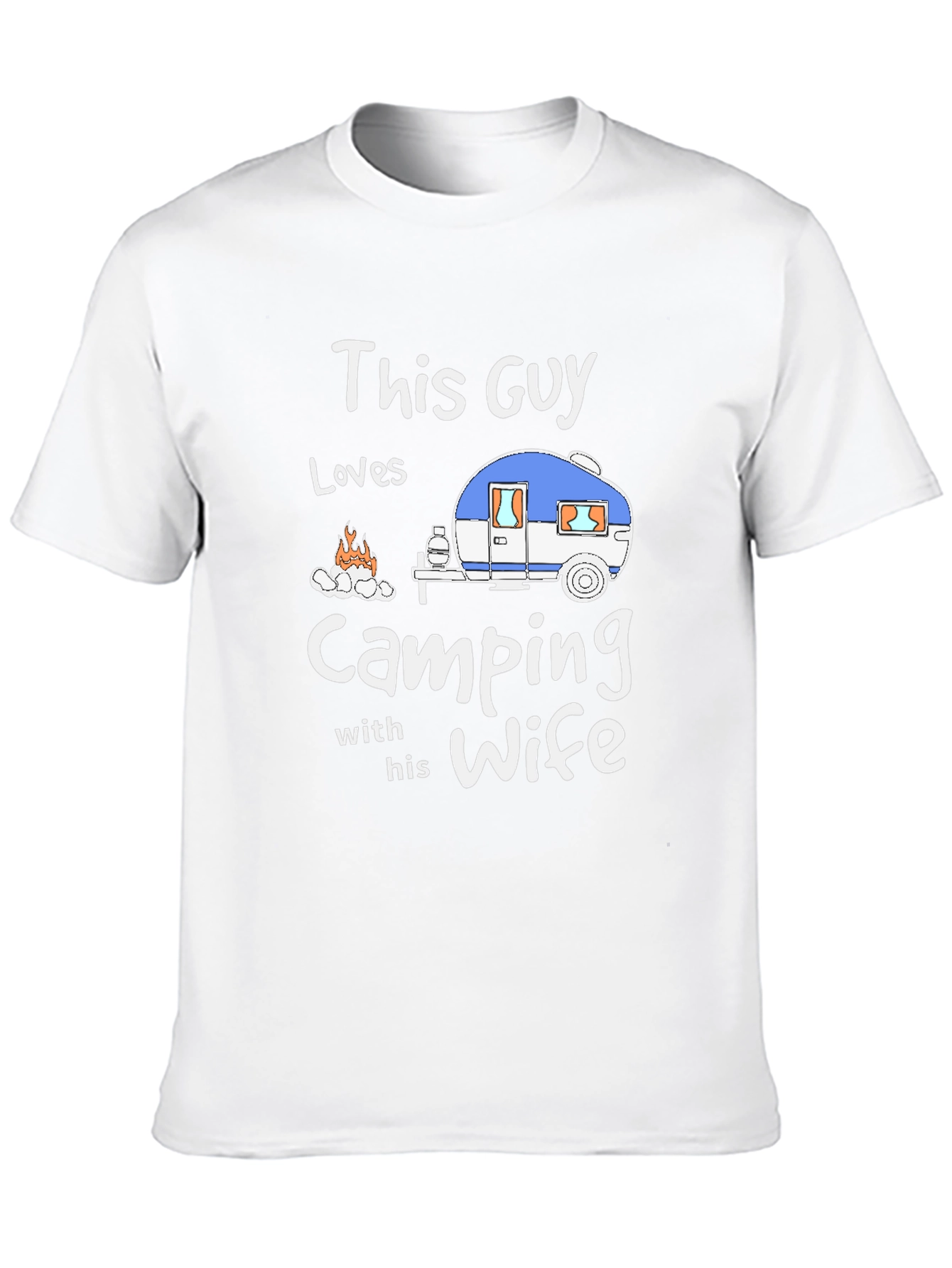 Camping Enthusiast Graphic Tee - This Guy Loves Camping