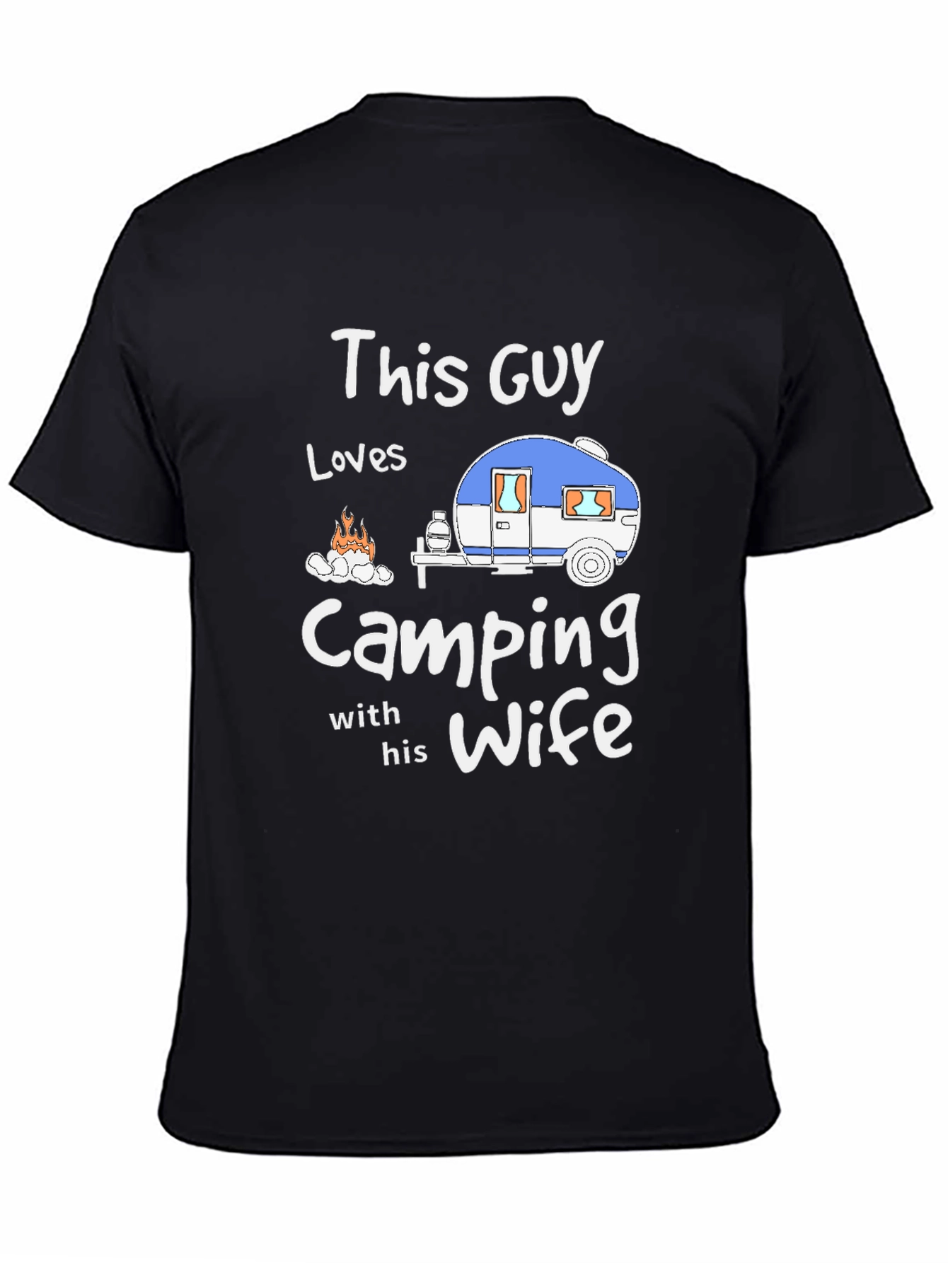 Camping Enthusiast Graphic Tee - This Guy Loves Camping