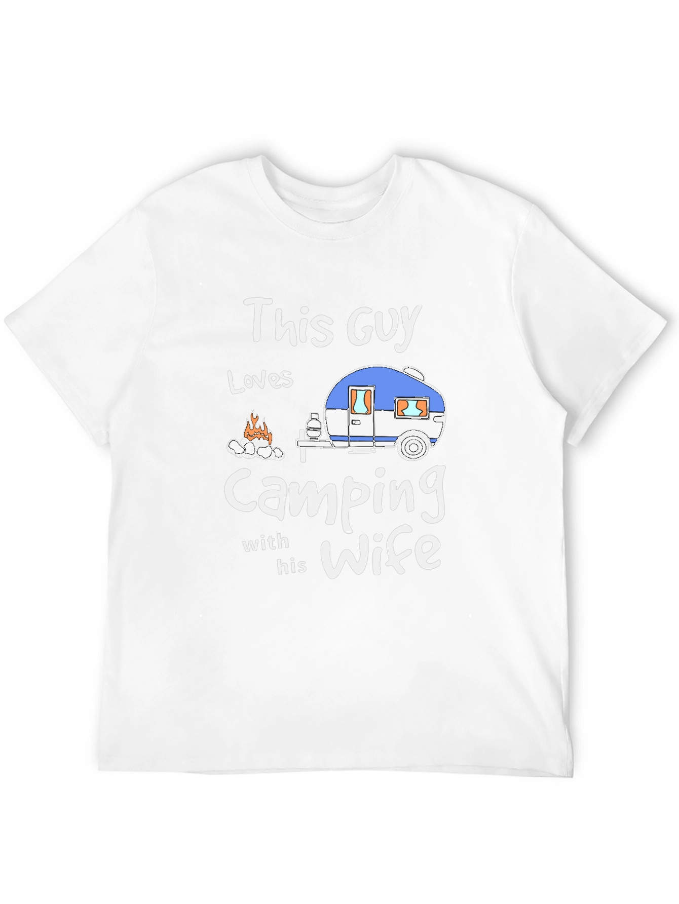 Camping Enthusiast Graphic Tee - This Guy Loves Camping