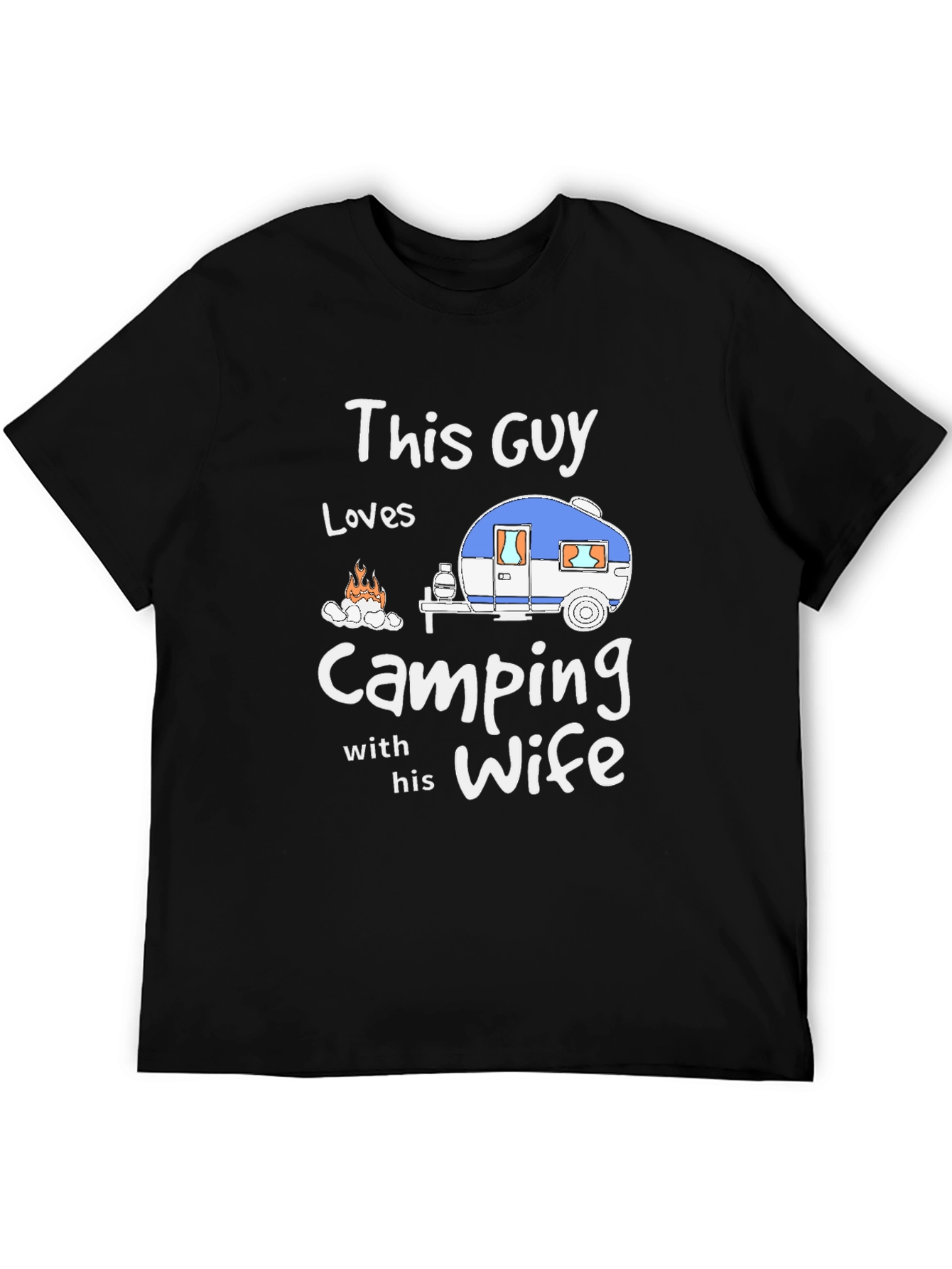 Camping Enthusiast Graphic Tee - This Guy Loves Camping