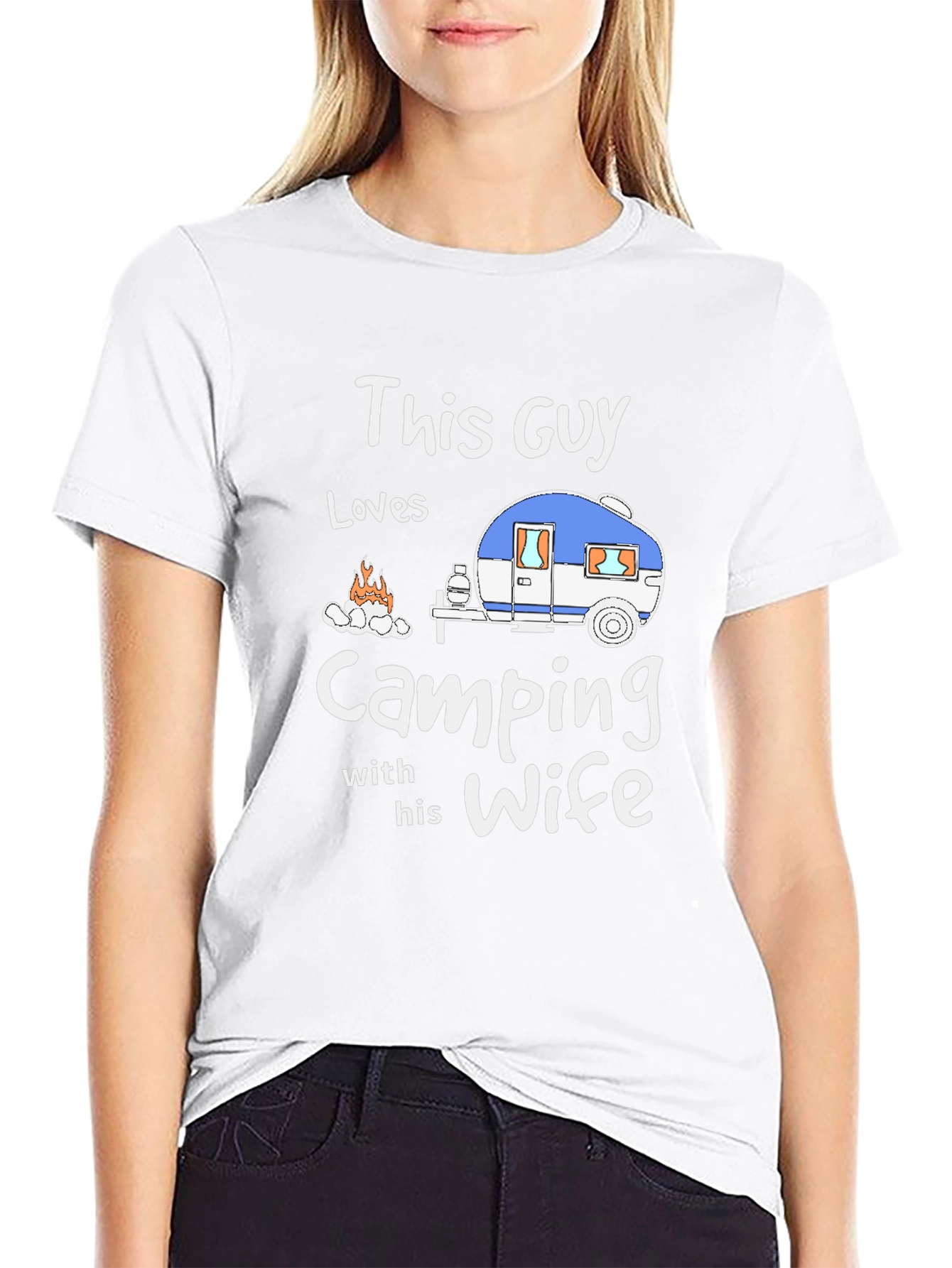 Camping Enthusiast Graphic Tee - This Guy Loves Camping
