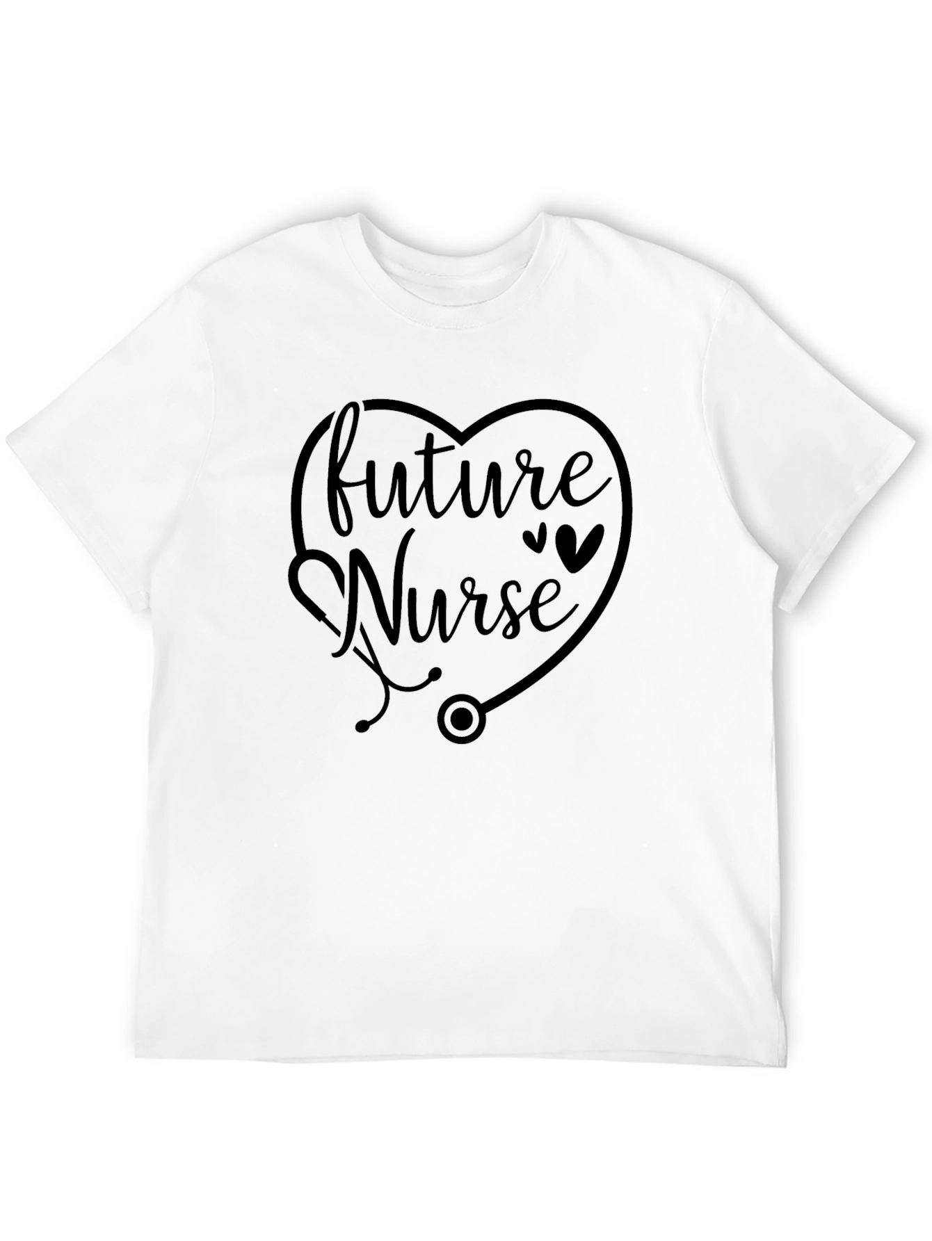 Future Nurse T-Shirt - Heart Stethoscope Design