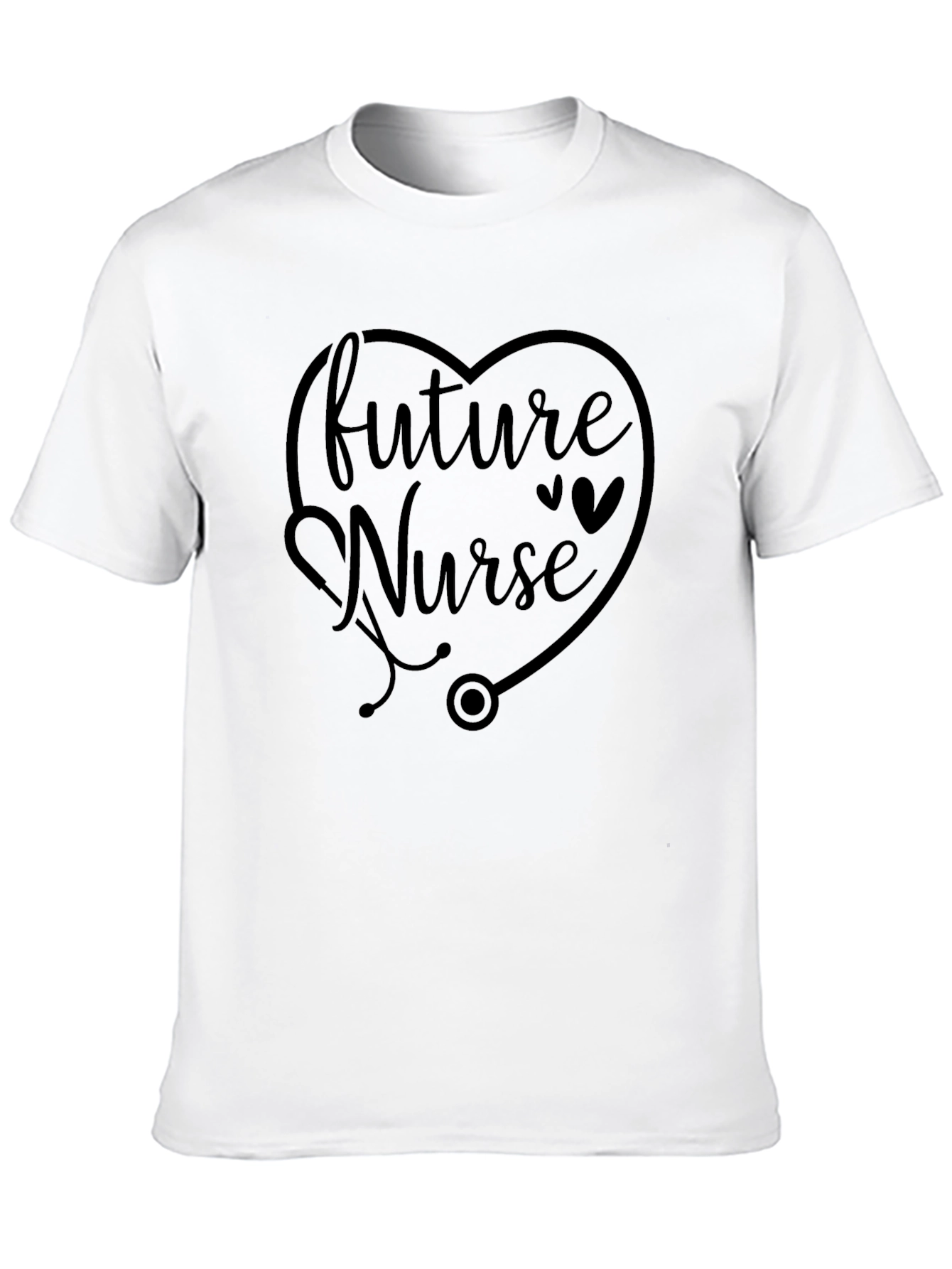 Future Nurse T-Shirt - Heart Stethoscope Design