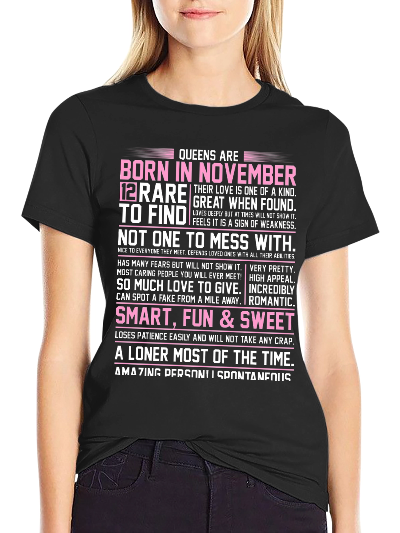Queens Born in November Graphic T-Shirt