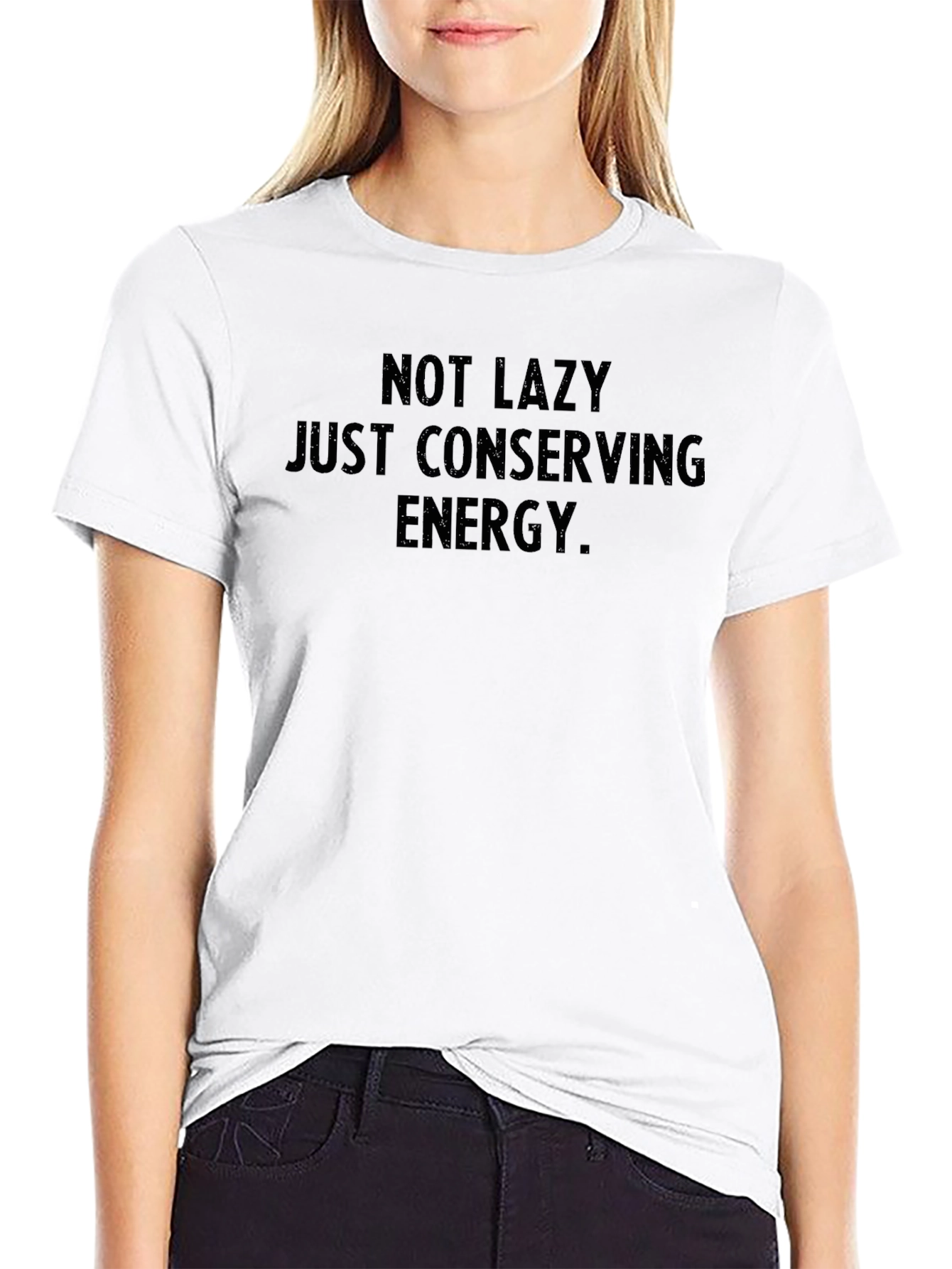 Conserving Energy T-Shirt - Funny Lazy Graphic Tee