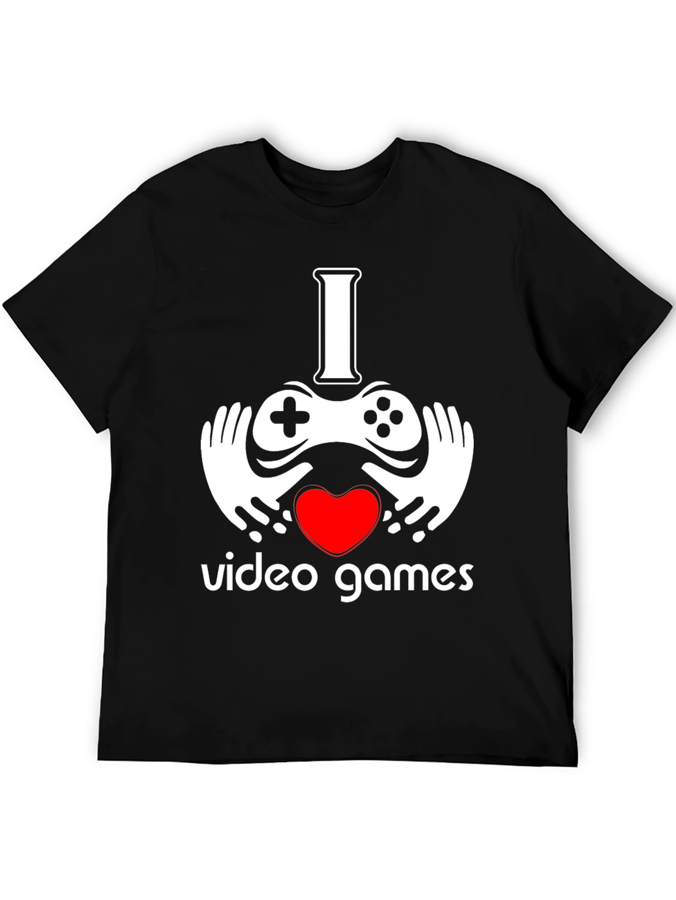 I Heart Video Games Black Graphic Tee