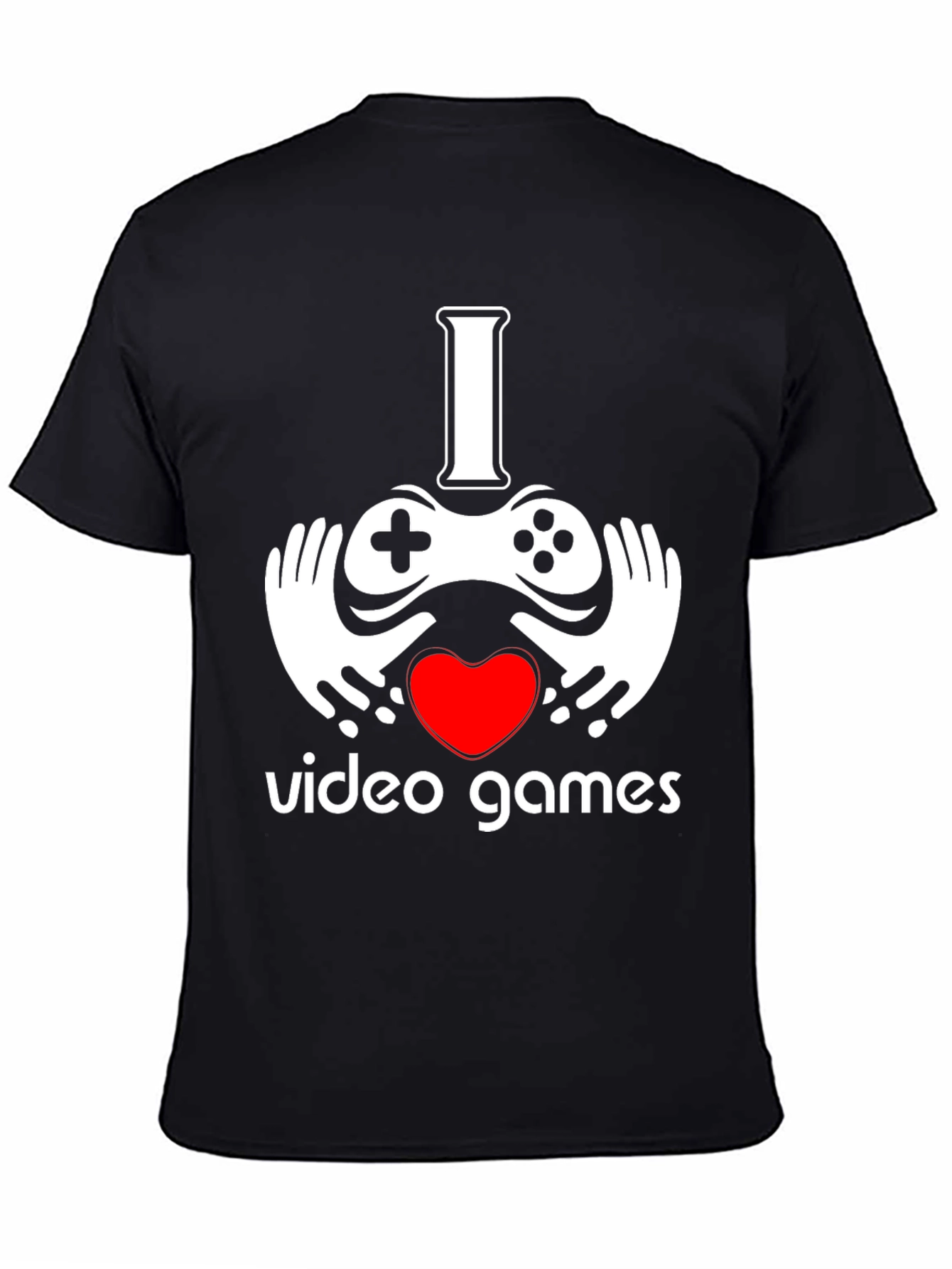 I Heart Video Games Black Graphic Tee