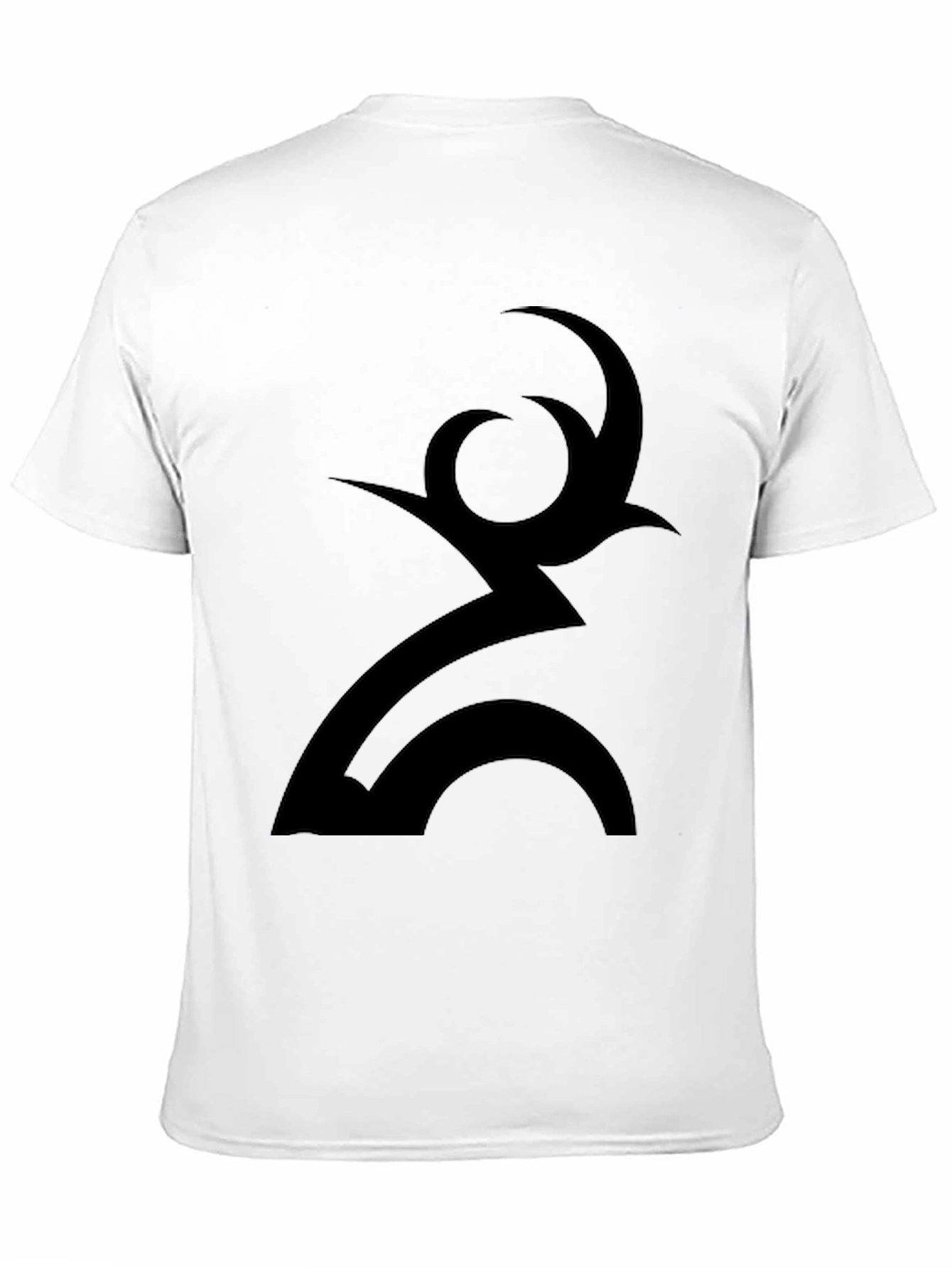 Abstract Symbol Graphic Black T-Shirt