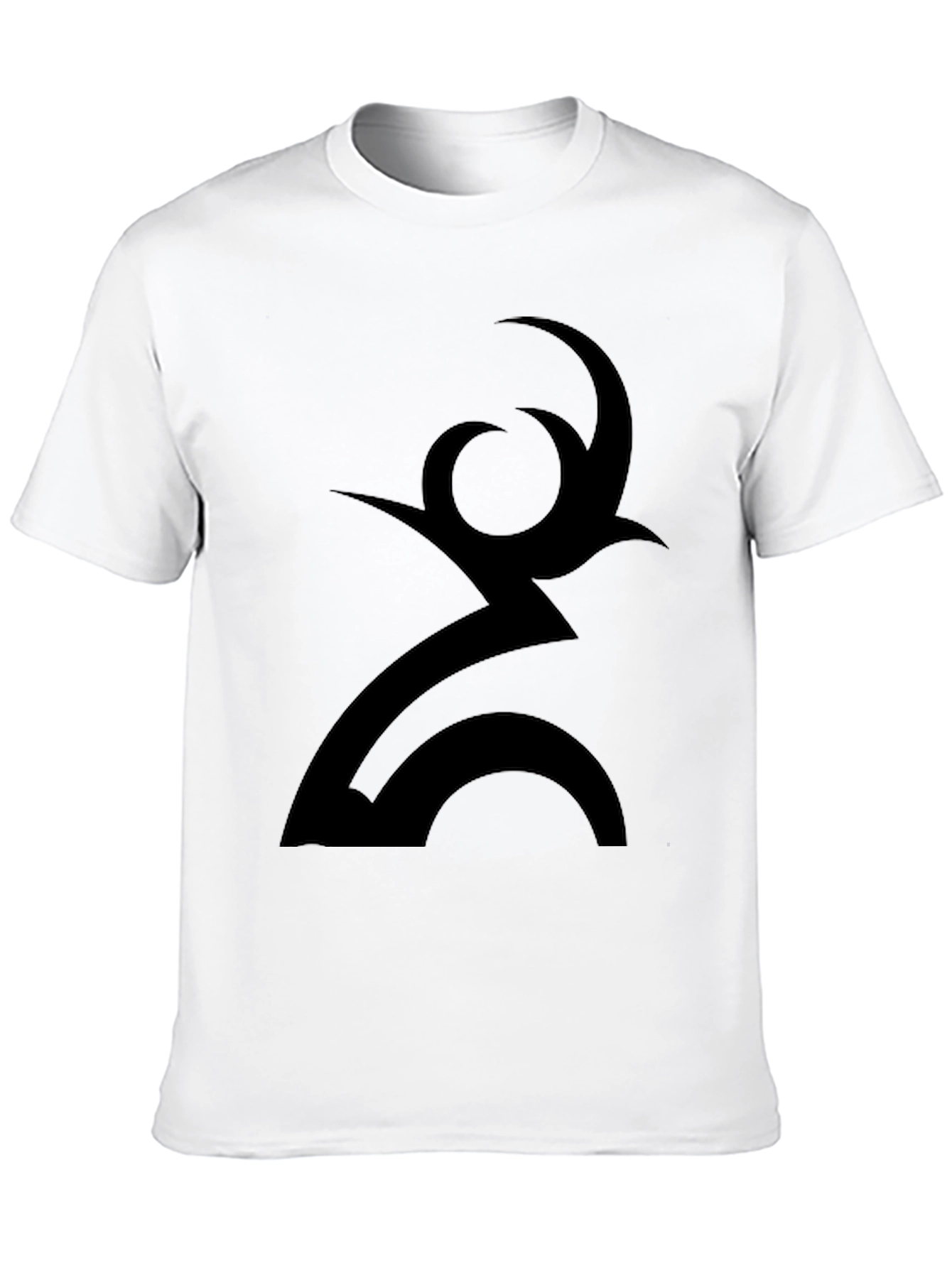 Abstract Symbol Graphic Black T-Shirt