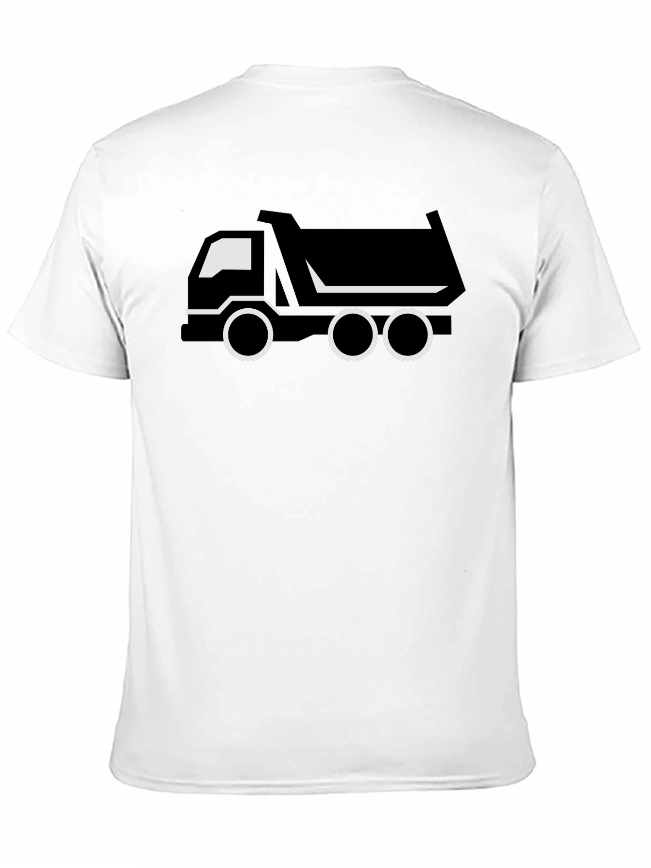 Dump Truck Graphic Tee - Black Cotton T-Shirt