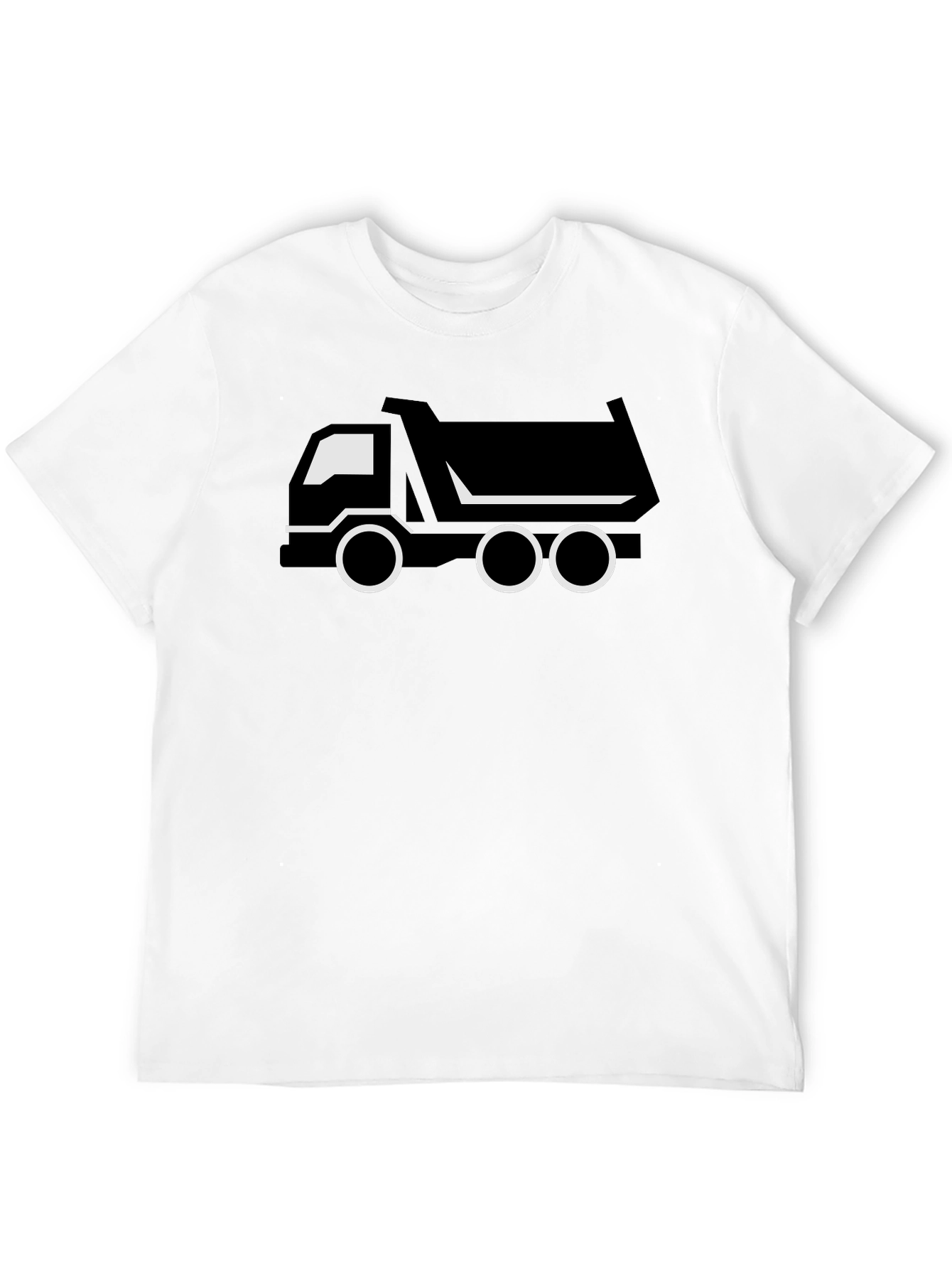 Dump Truck Graphic Tee - Black Cotton T-Shirt