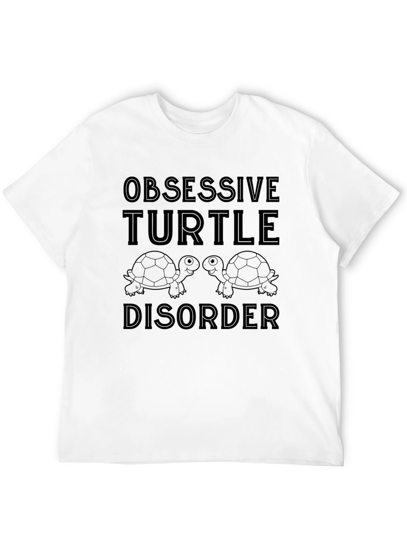 Obsessive Turtle Disorder Black T-Shirt