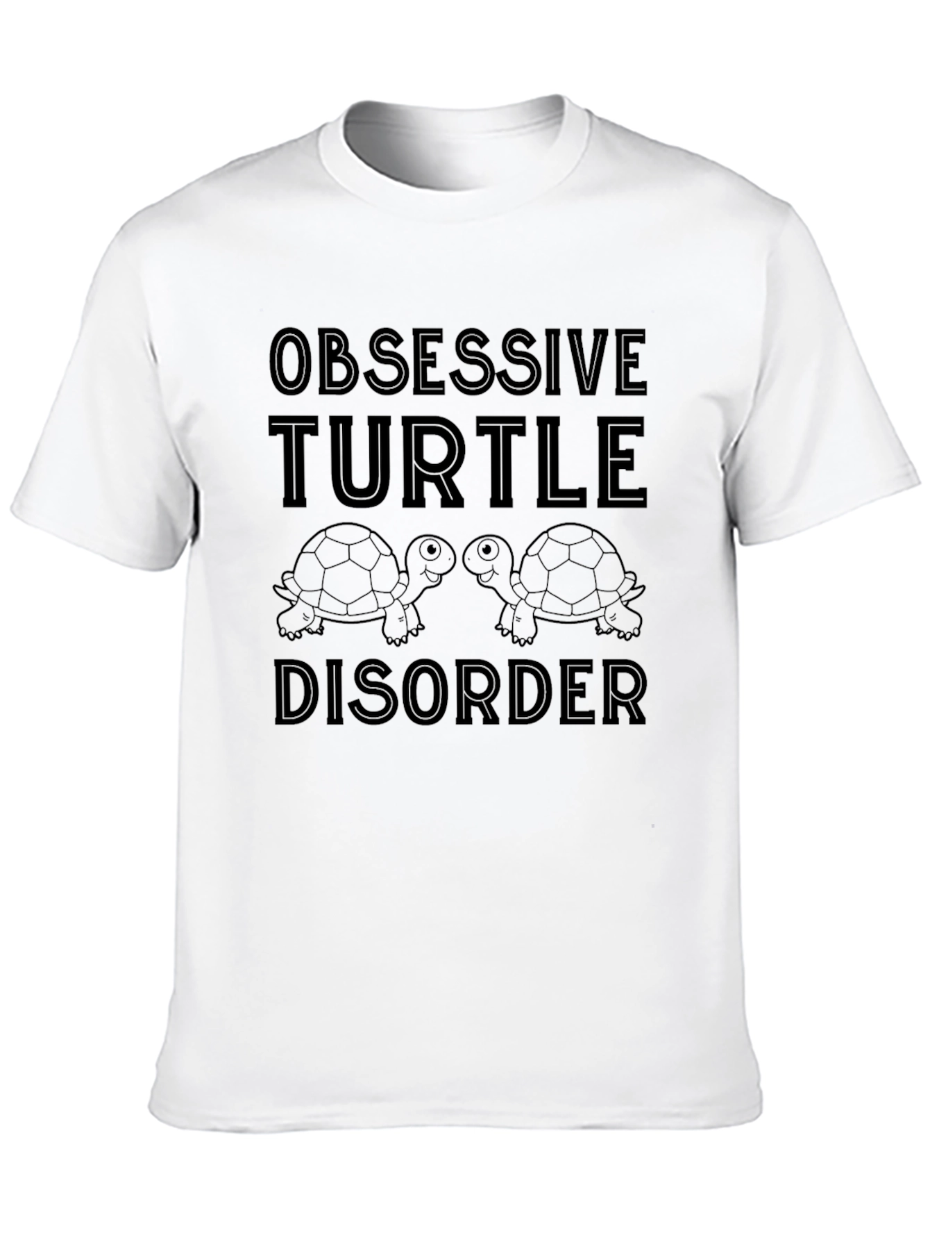 Obsessive Turtle Disorder Black T-Shirt