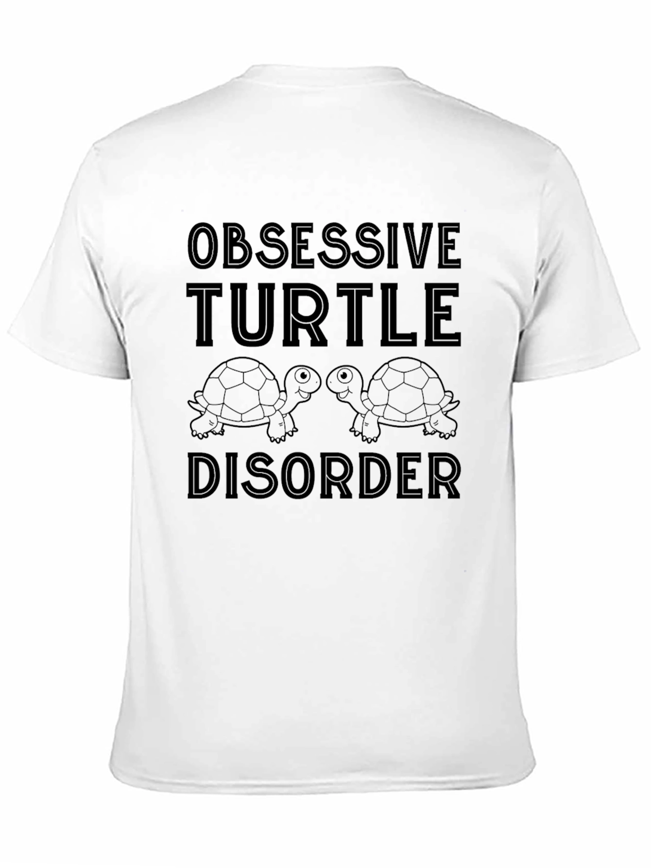 Obsessive Turtle Disorder Black T-Shirt