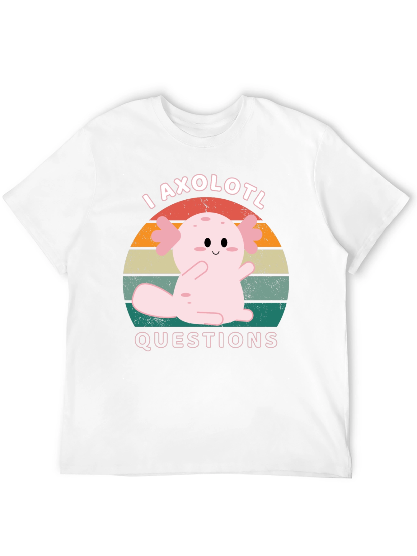I Axolotl Questions T-Shirt Cute Salamander Tee