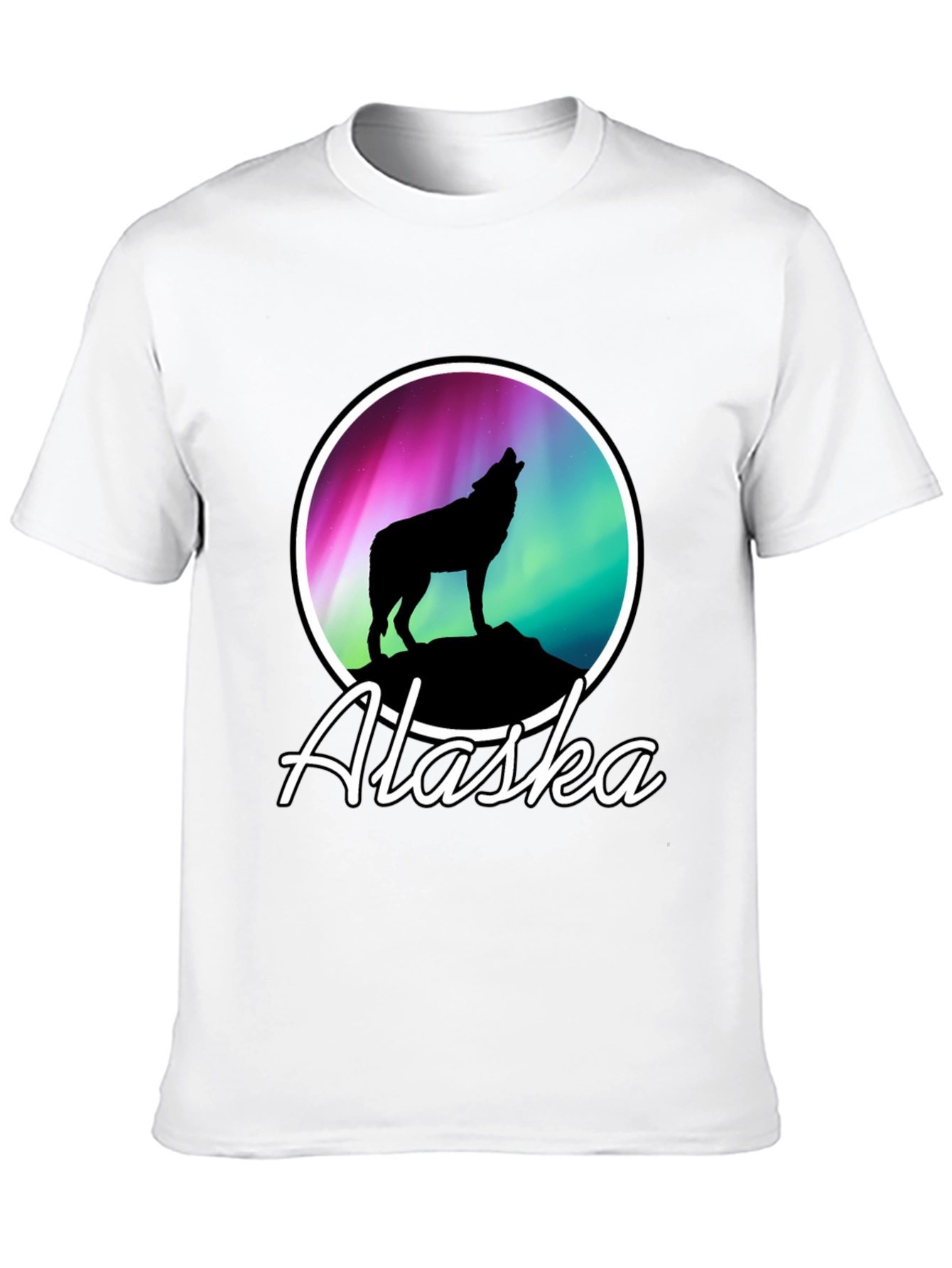 Alaska Wolf Silhouette T-Shirt