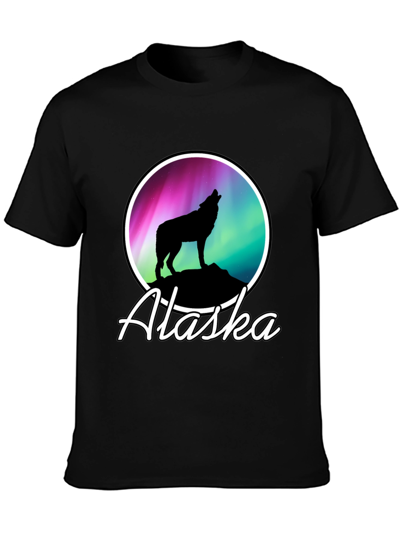 Alaska Wolf Silhouette T-Shirt