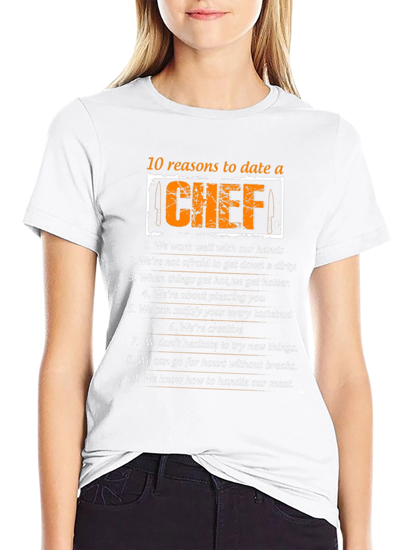 Reasons to Date a Chef Graphic Tee