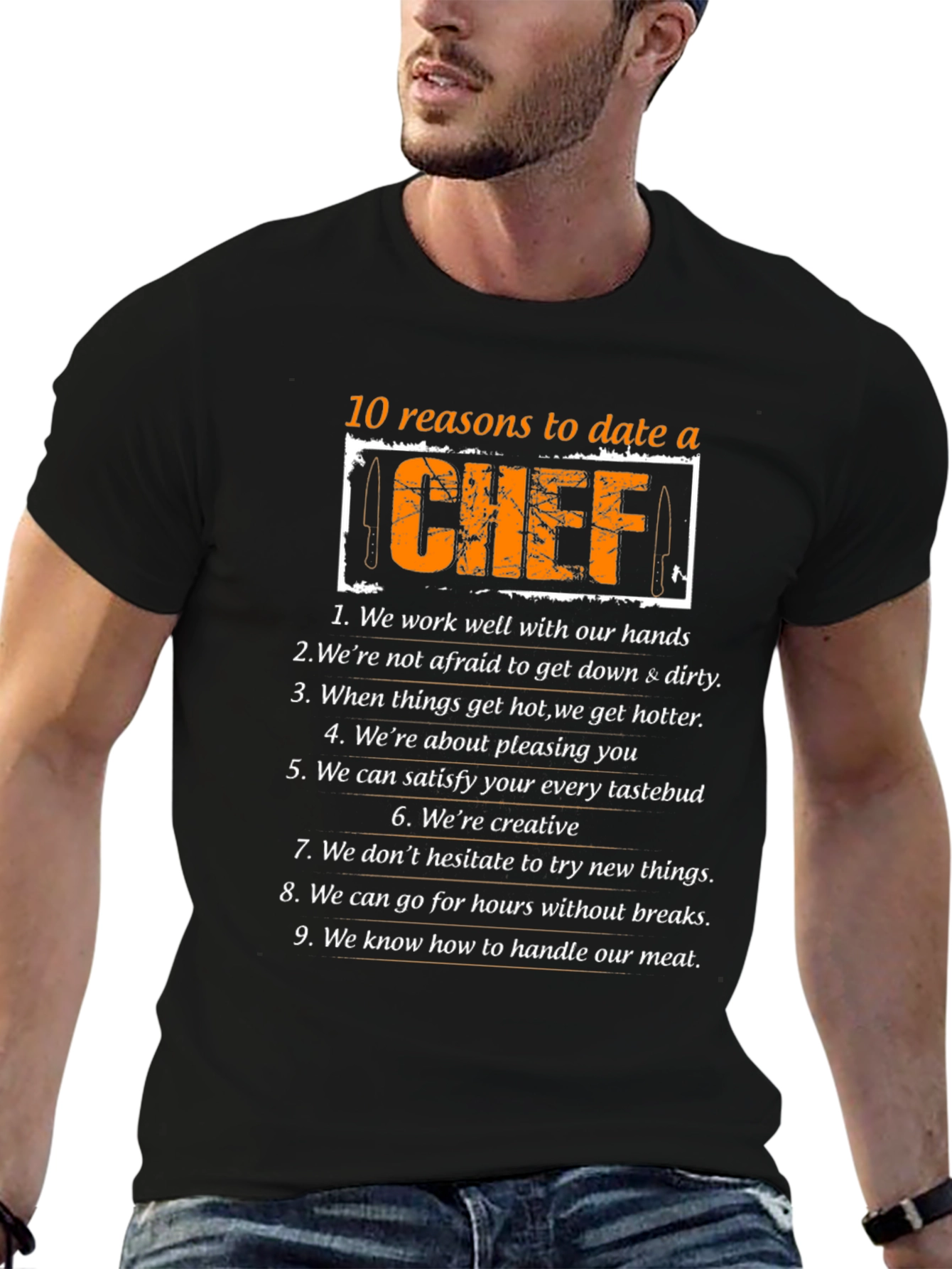 Reasons to Date a Chef Graphic Tee