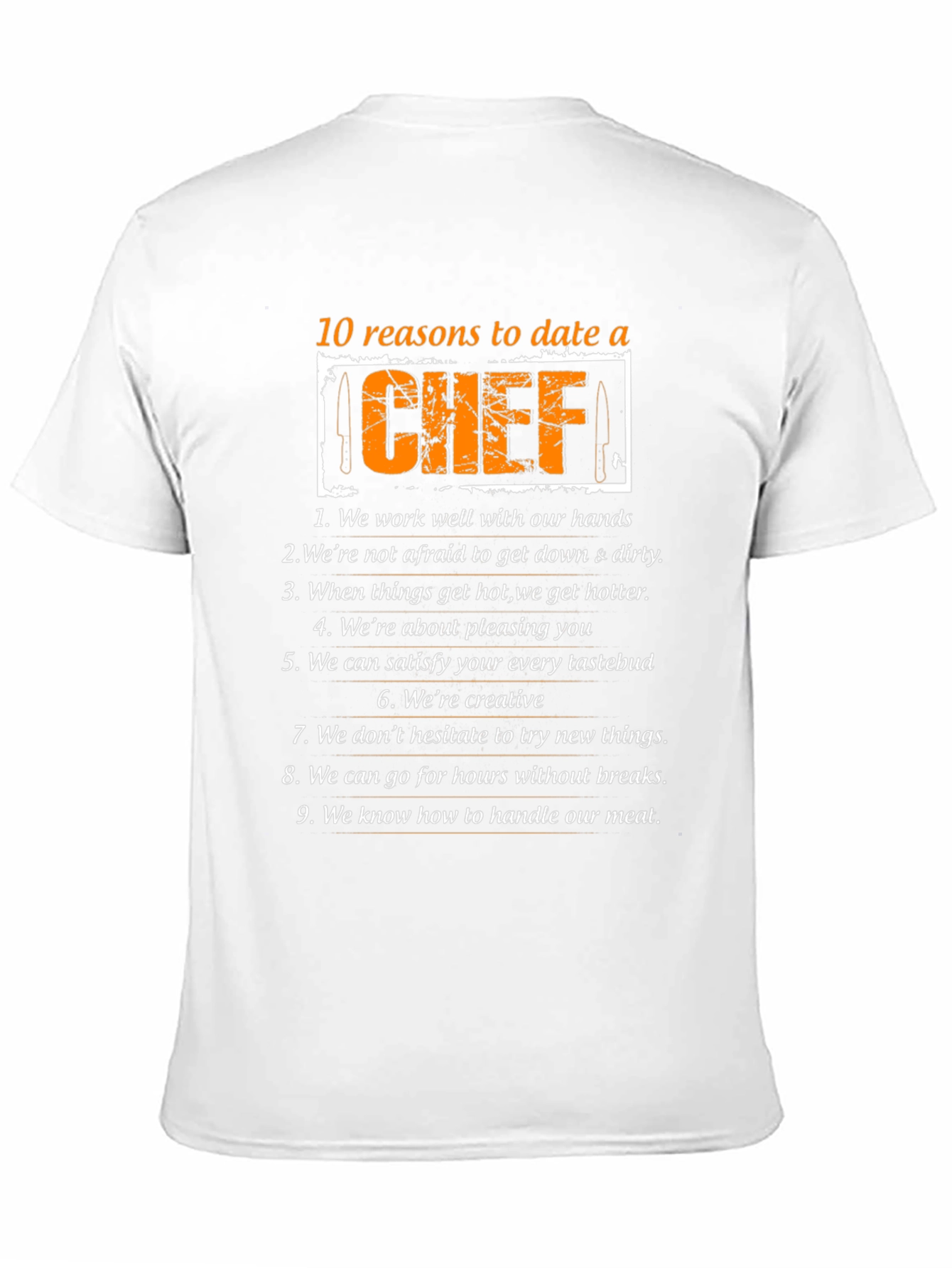Reasons to Date a Chef Graphic Tee
