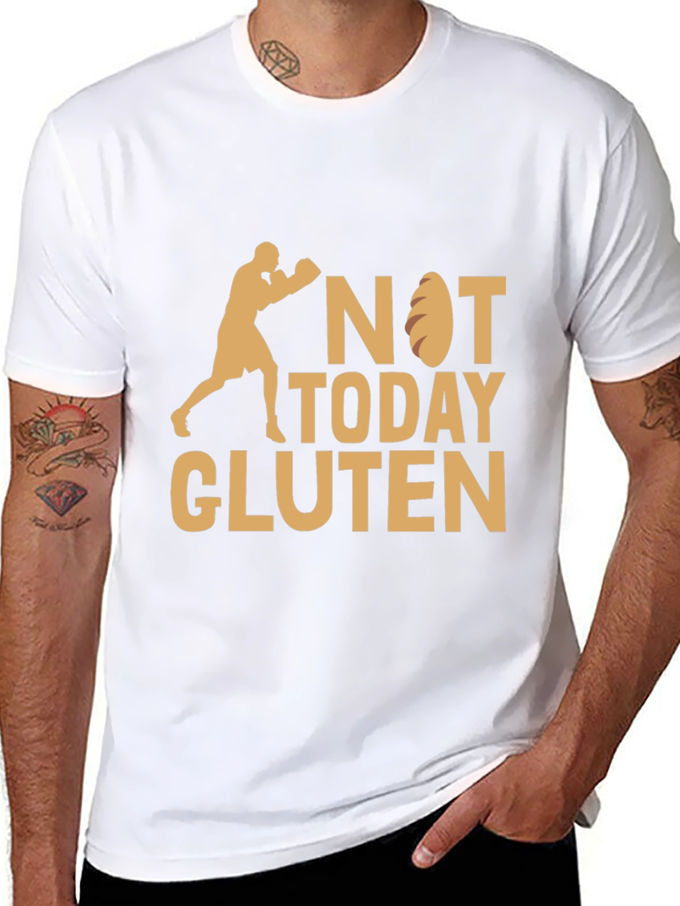 Not Today Gluten T-Shirt - Boxer Design