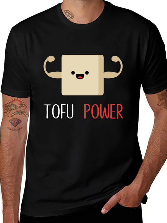Tofu Power Black Graphic T-Shirt