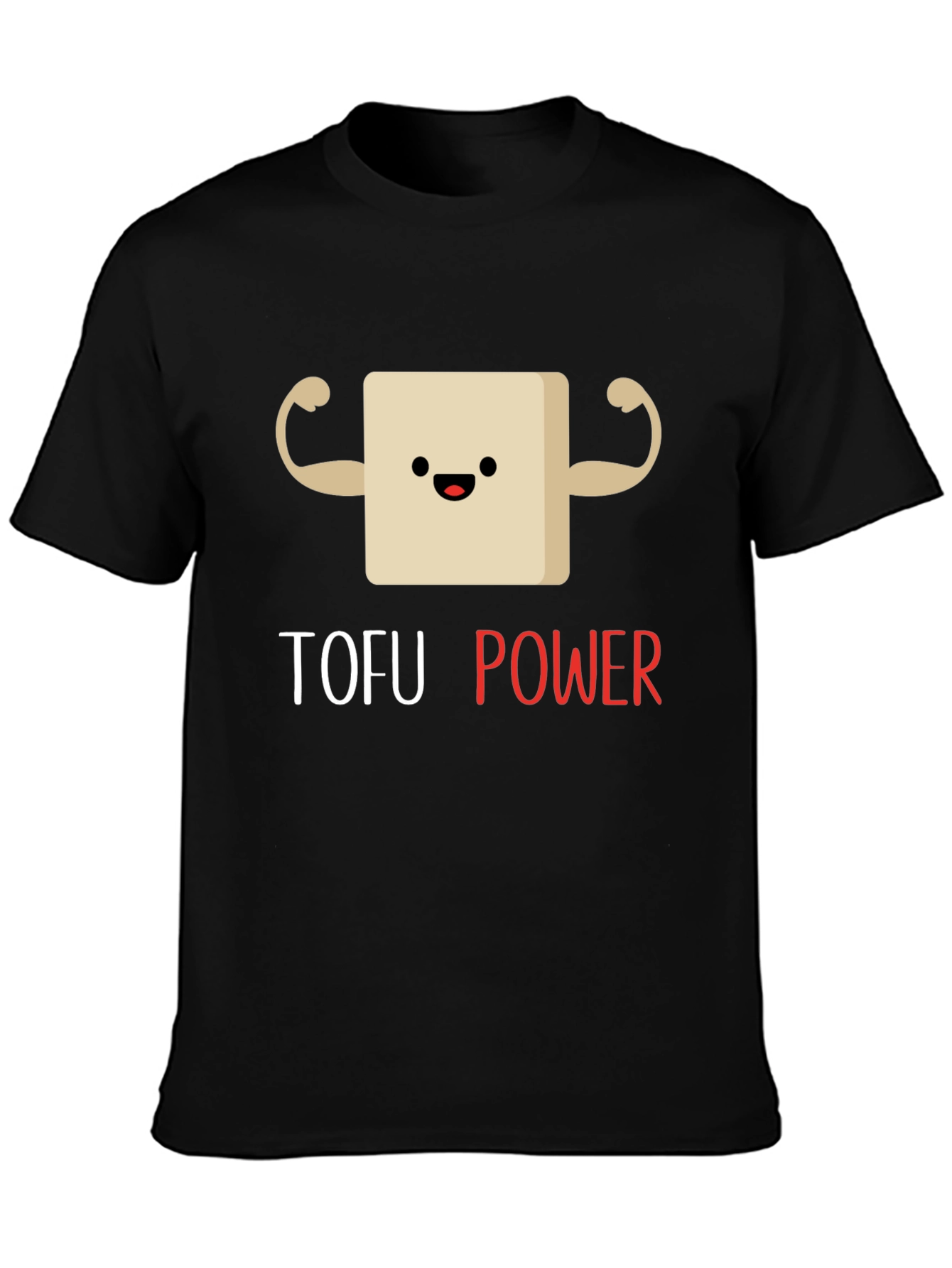 Tofu Power Black Graphic T-Shirt
