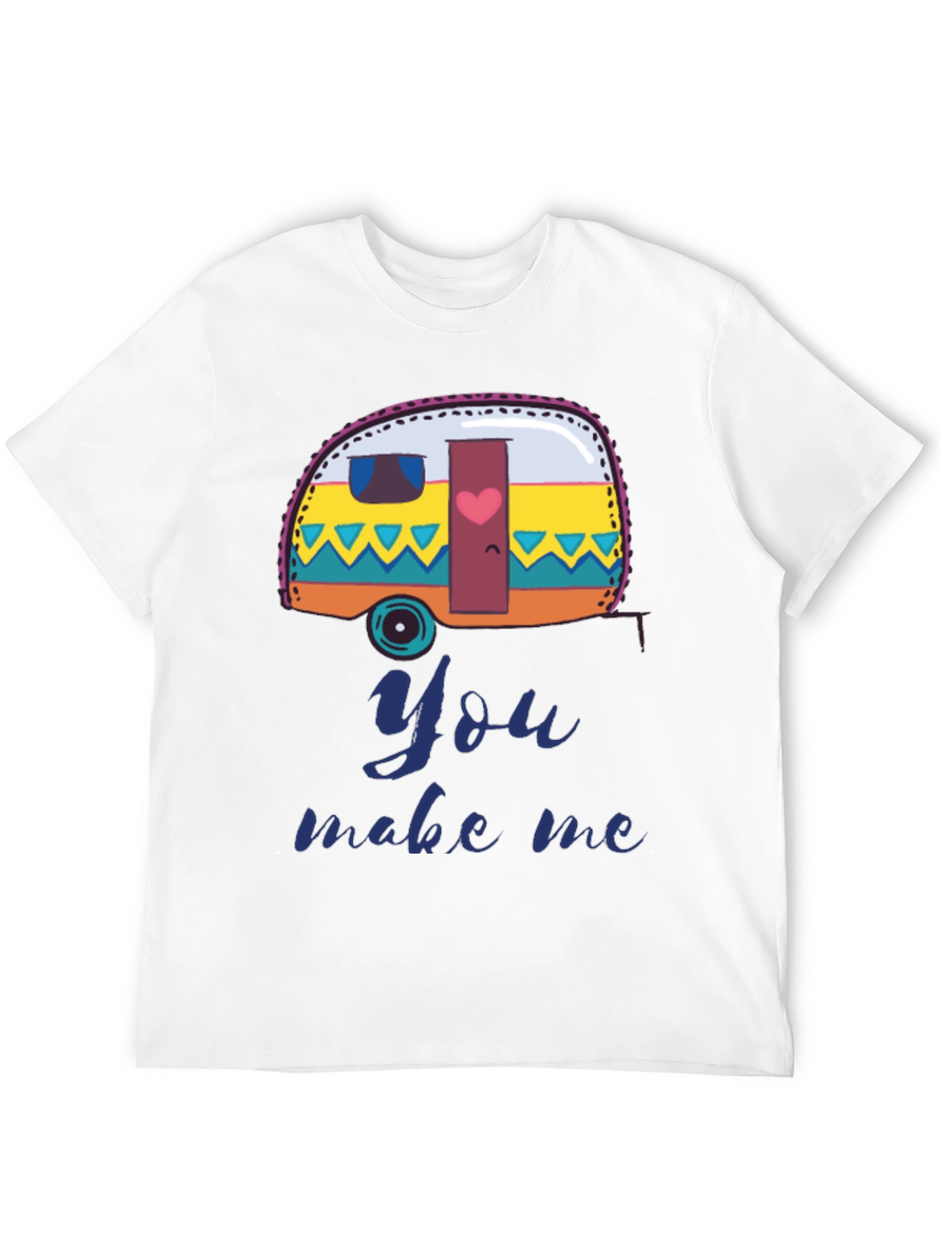 Camper Van You Make Me T-Shirt - Black
