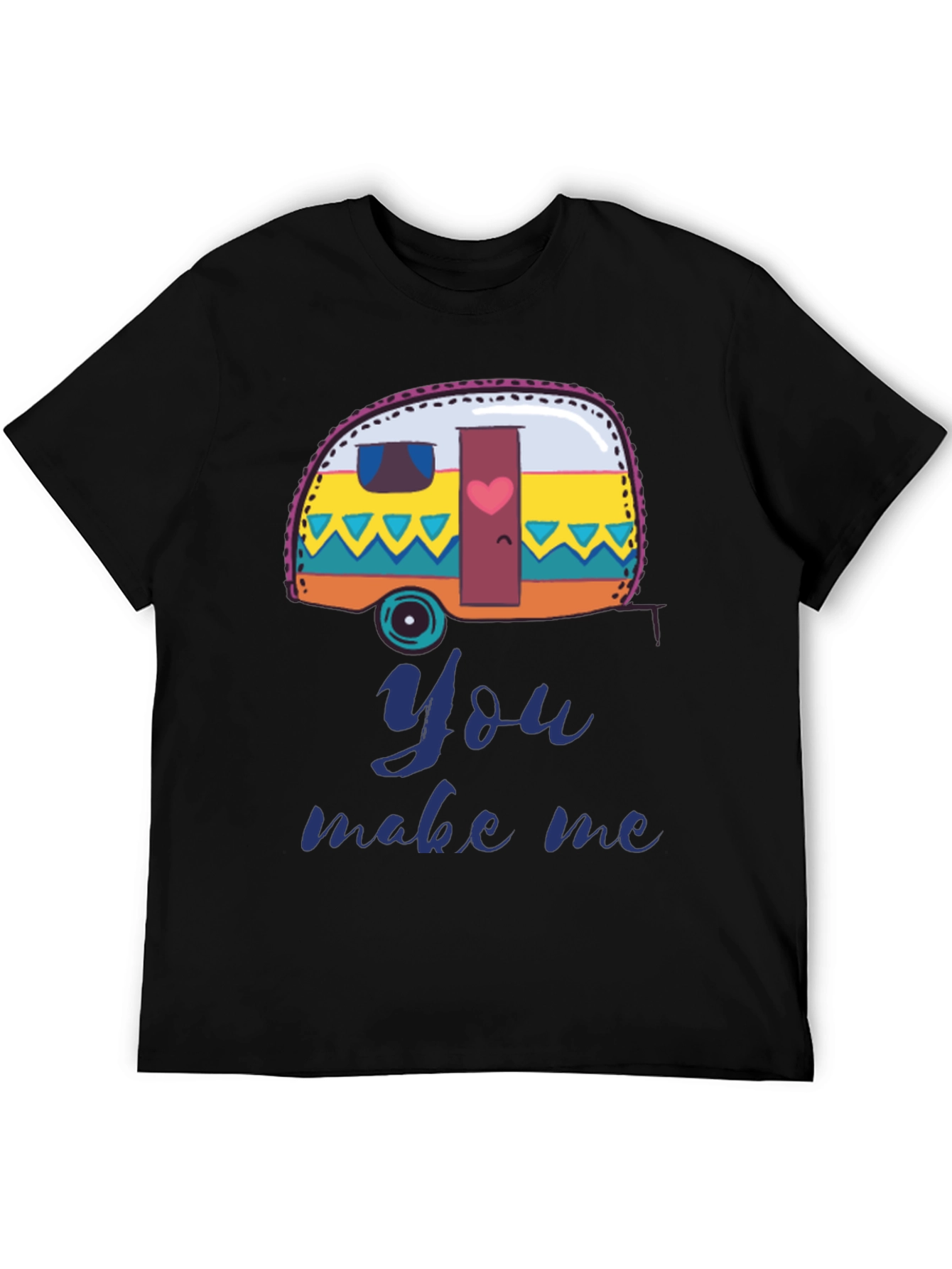 Camper Van You Make Me T-Shirt - Black