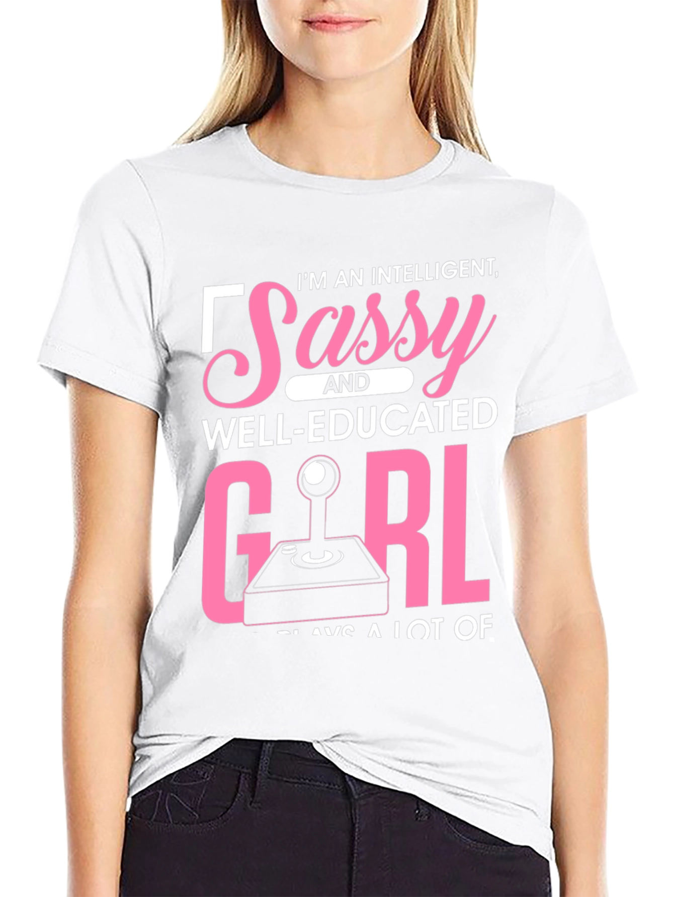 Sassy Well-Educated Gamer Girl T-Shirt