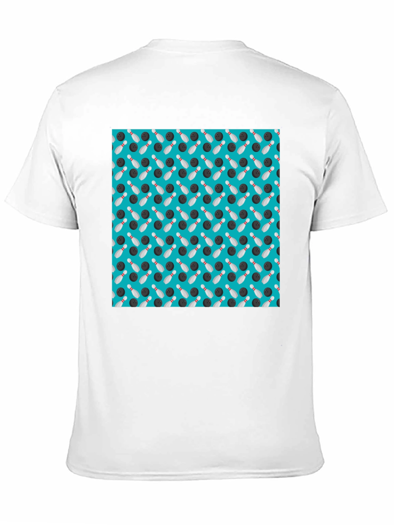 Bowling Pattern Black T-Shirt