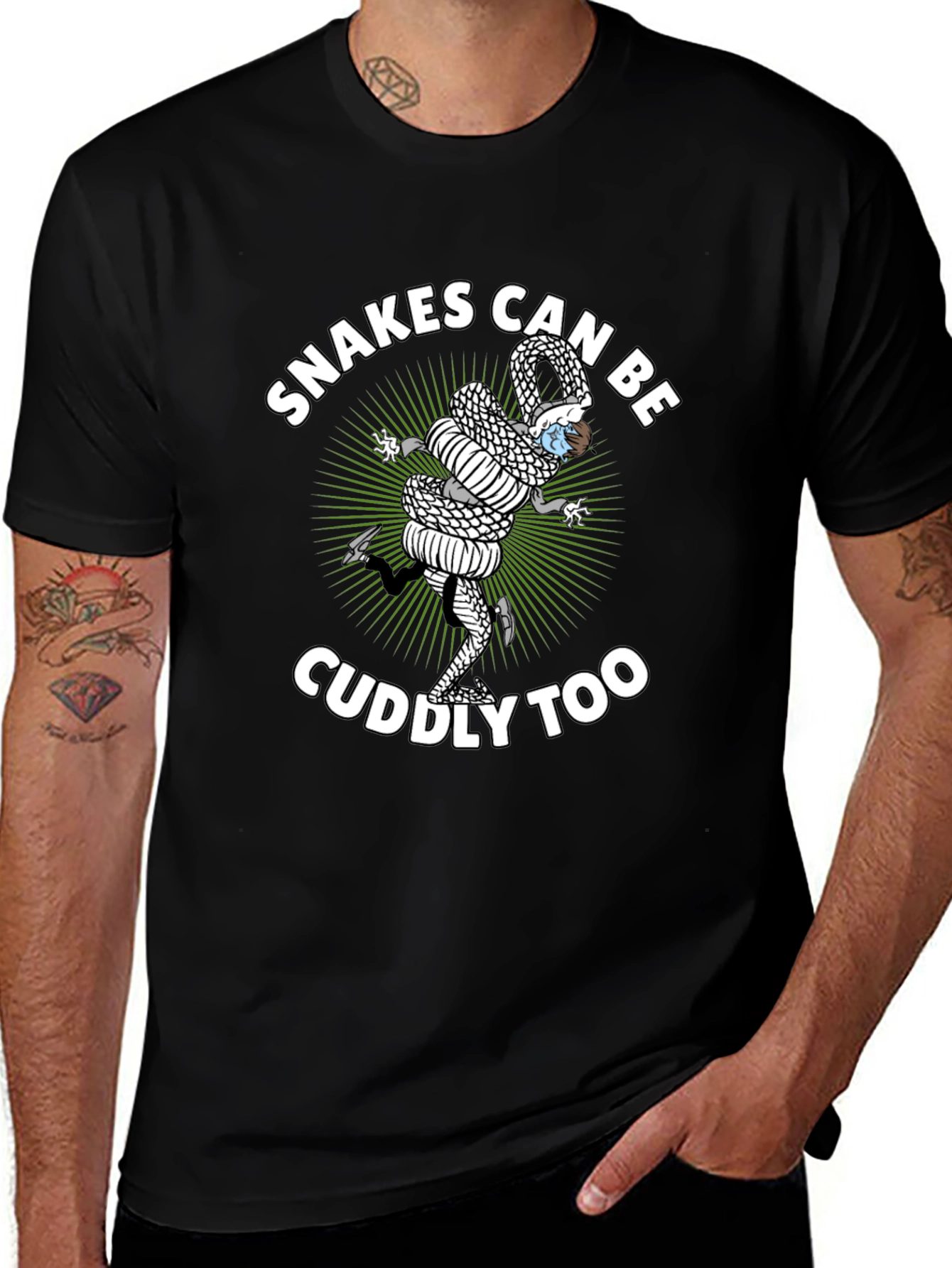 Snakes Can Be Cuddly Too Graphic Tee