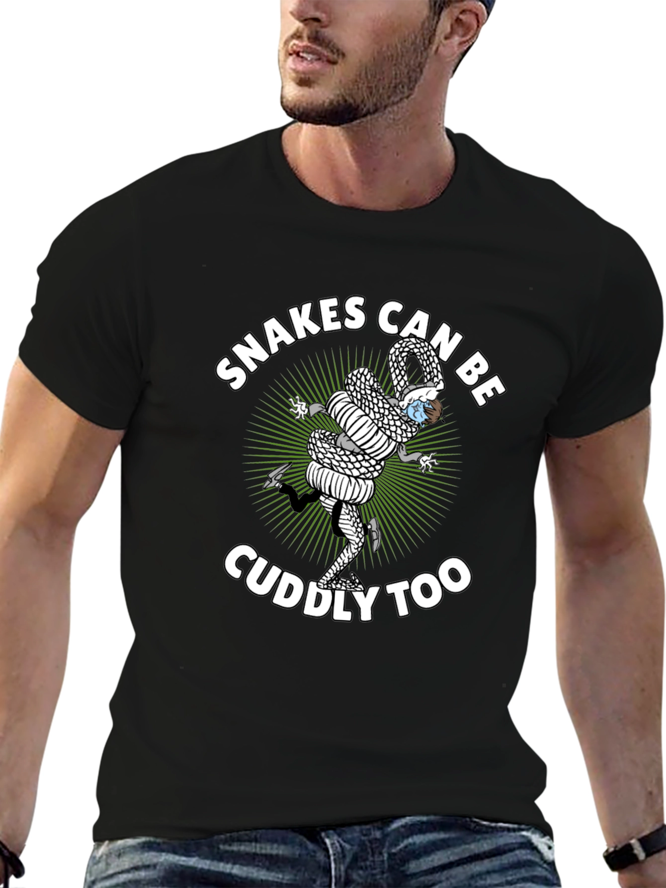 Snakes Can Be Cuddly Too Graphic Tee