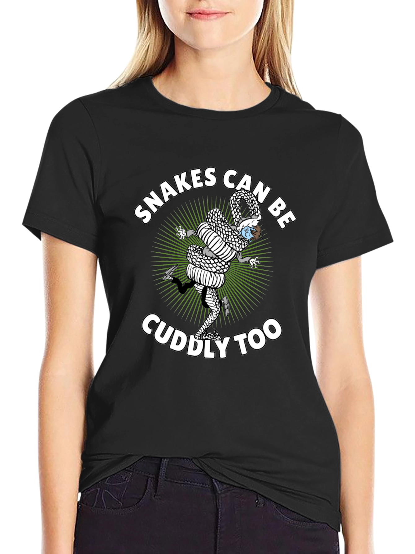 Snakes Can Be Cuddly Too Graphic Tee