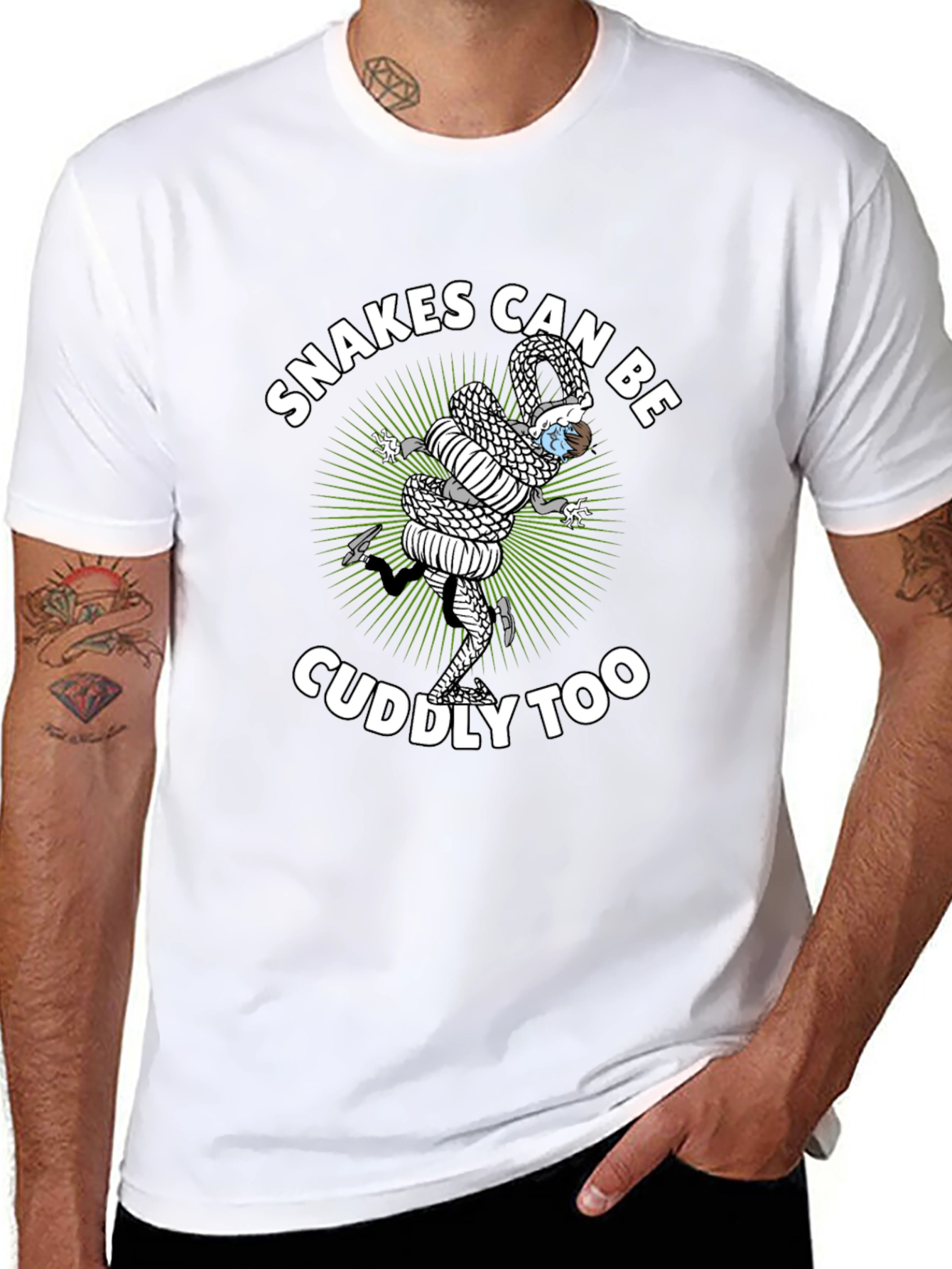 Snakes Can Be Cuddly Too Graphic Tee
